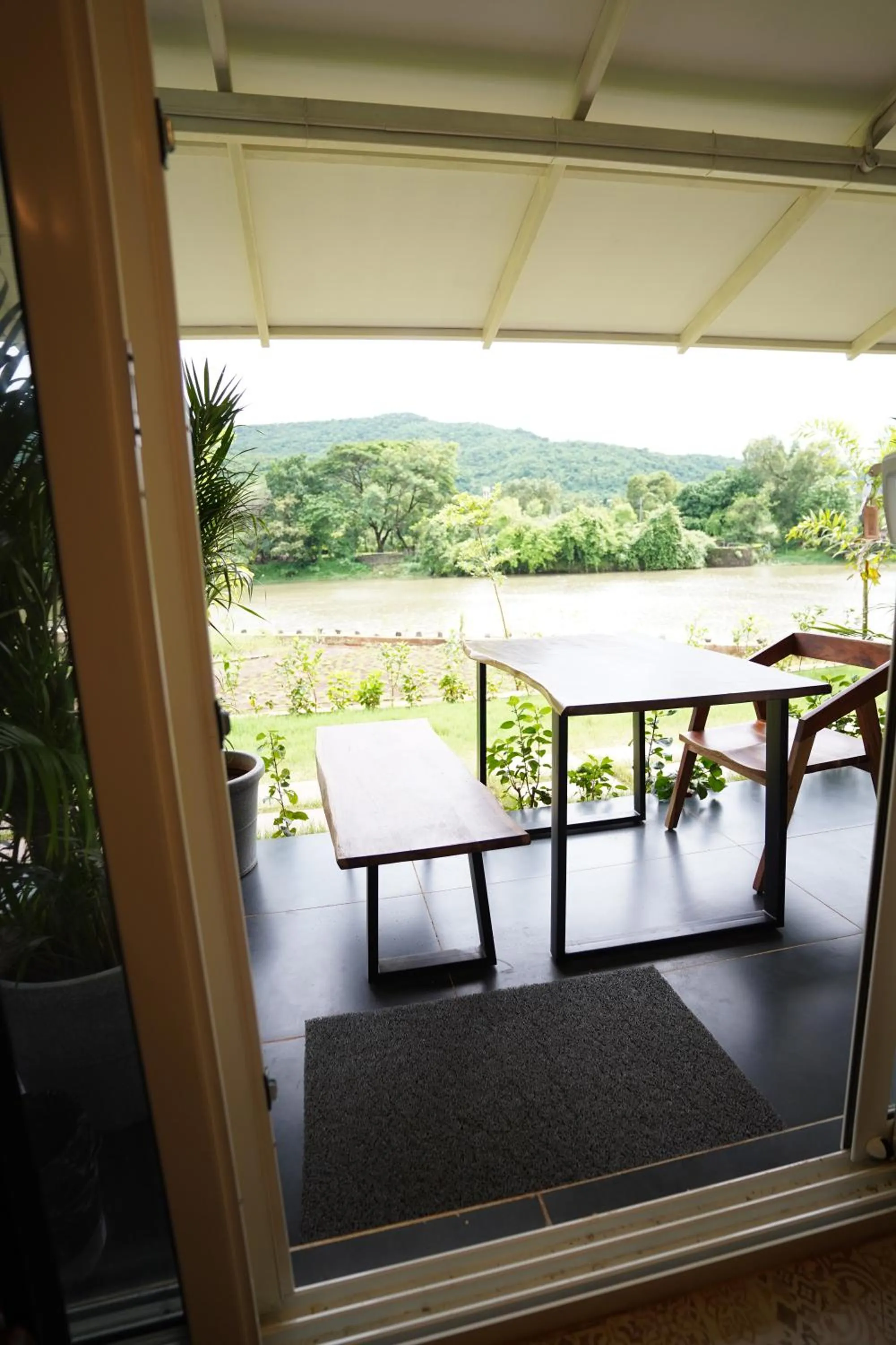 Seating area in The Boat Club,Karjat