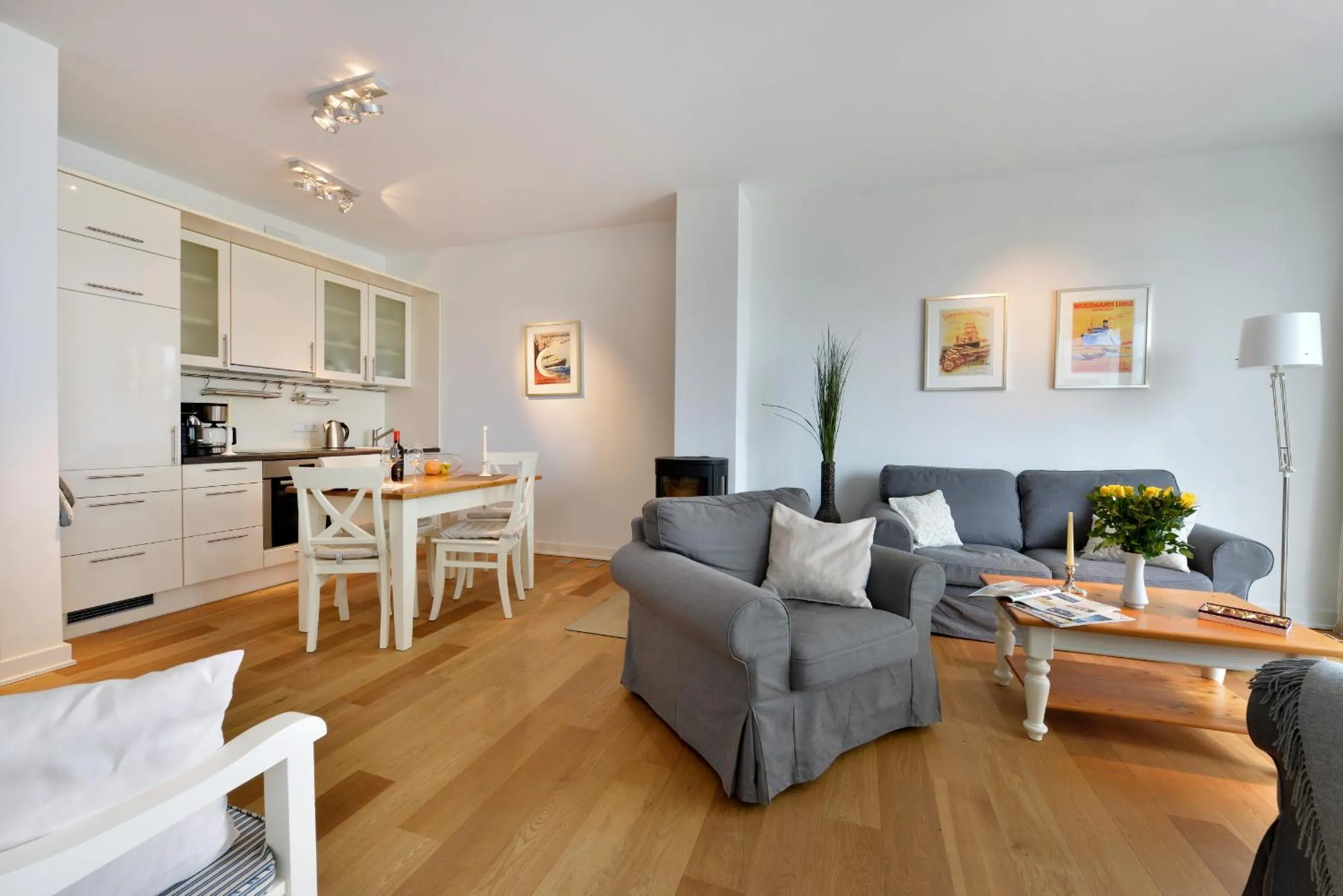 Seating area in Ferienwohnung Silbermöwe