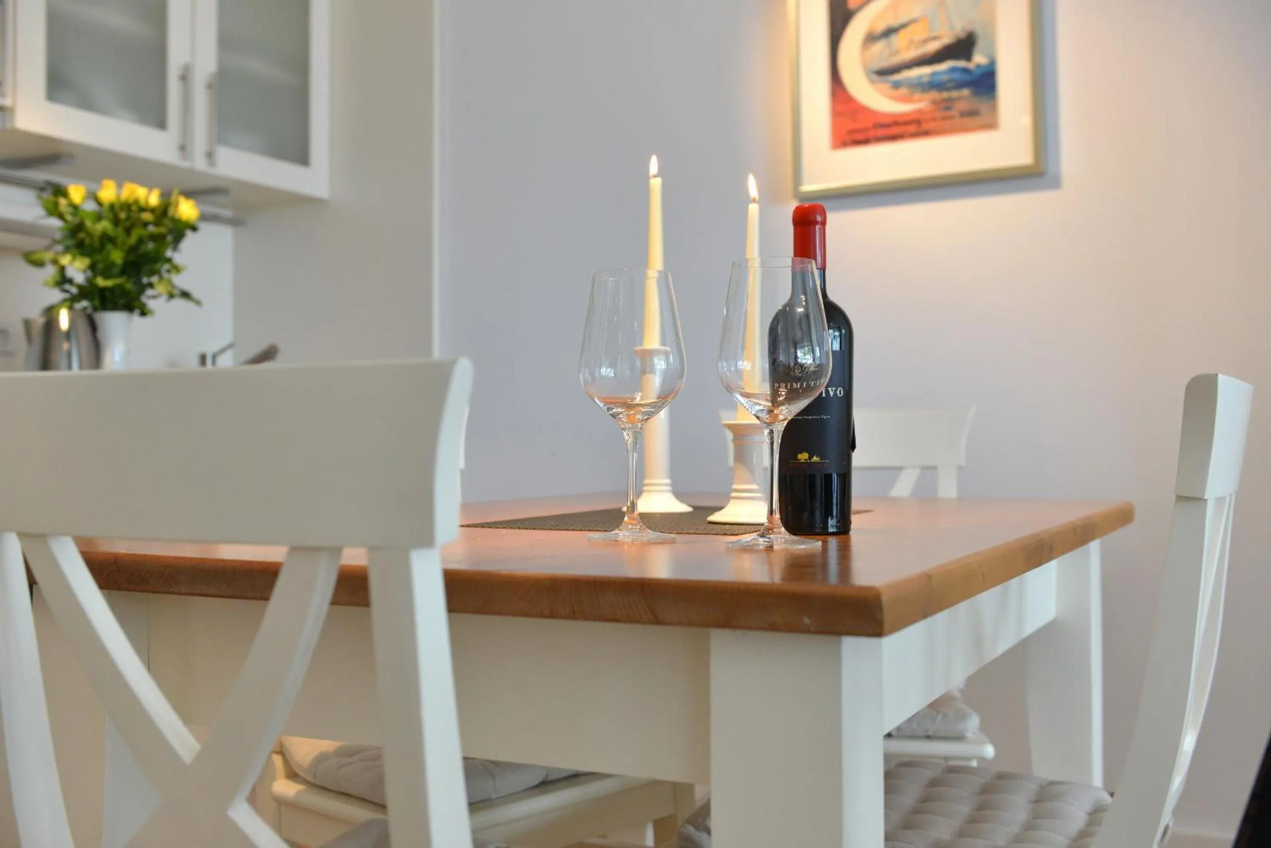 Alcoholic drinks in Ferienwohnung Silbermöwe