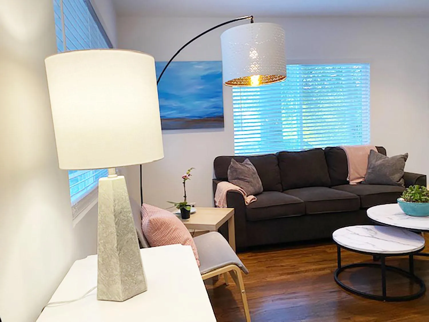 Living room in Malibu Private Beach Apartments