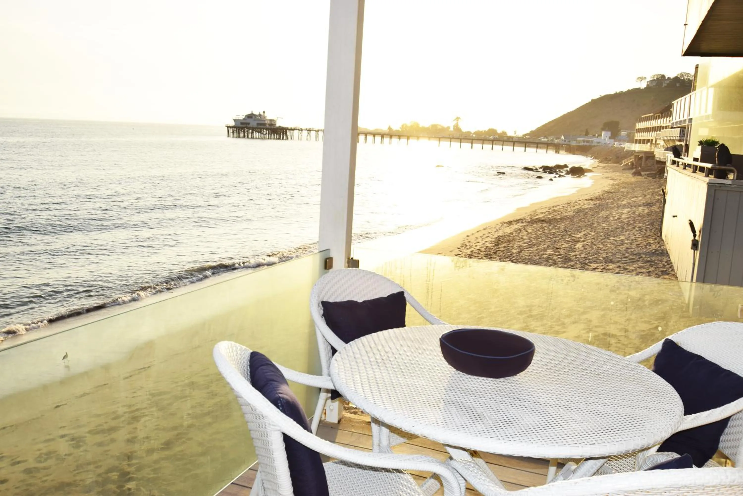 Patio in Malibu Private Beach Apartments
