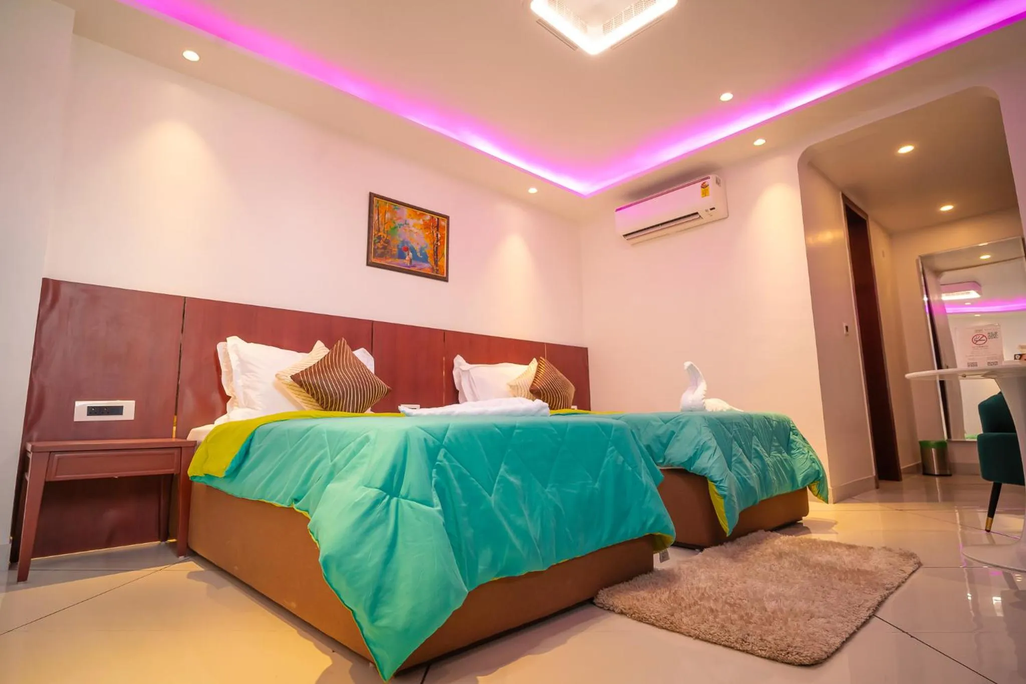 Photo of the whole room, Bed in J60 Suites, Ashok Vihar - Near Netaji Subhash Place