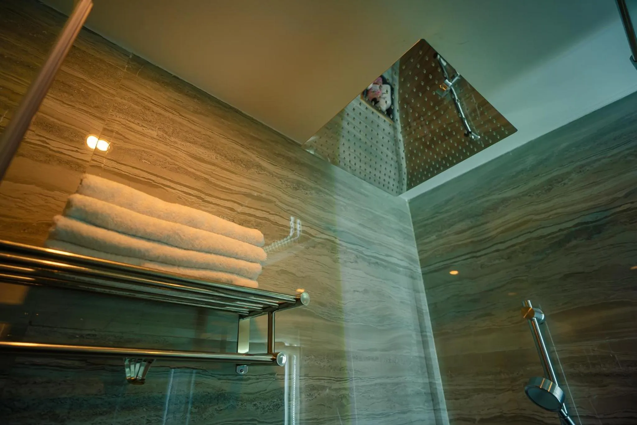 Bathroom in J60 Suites, Ashok Vihar - Near Netaji Subhash Place