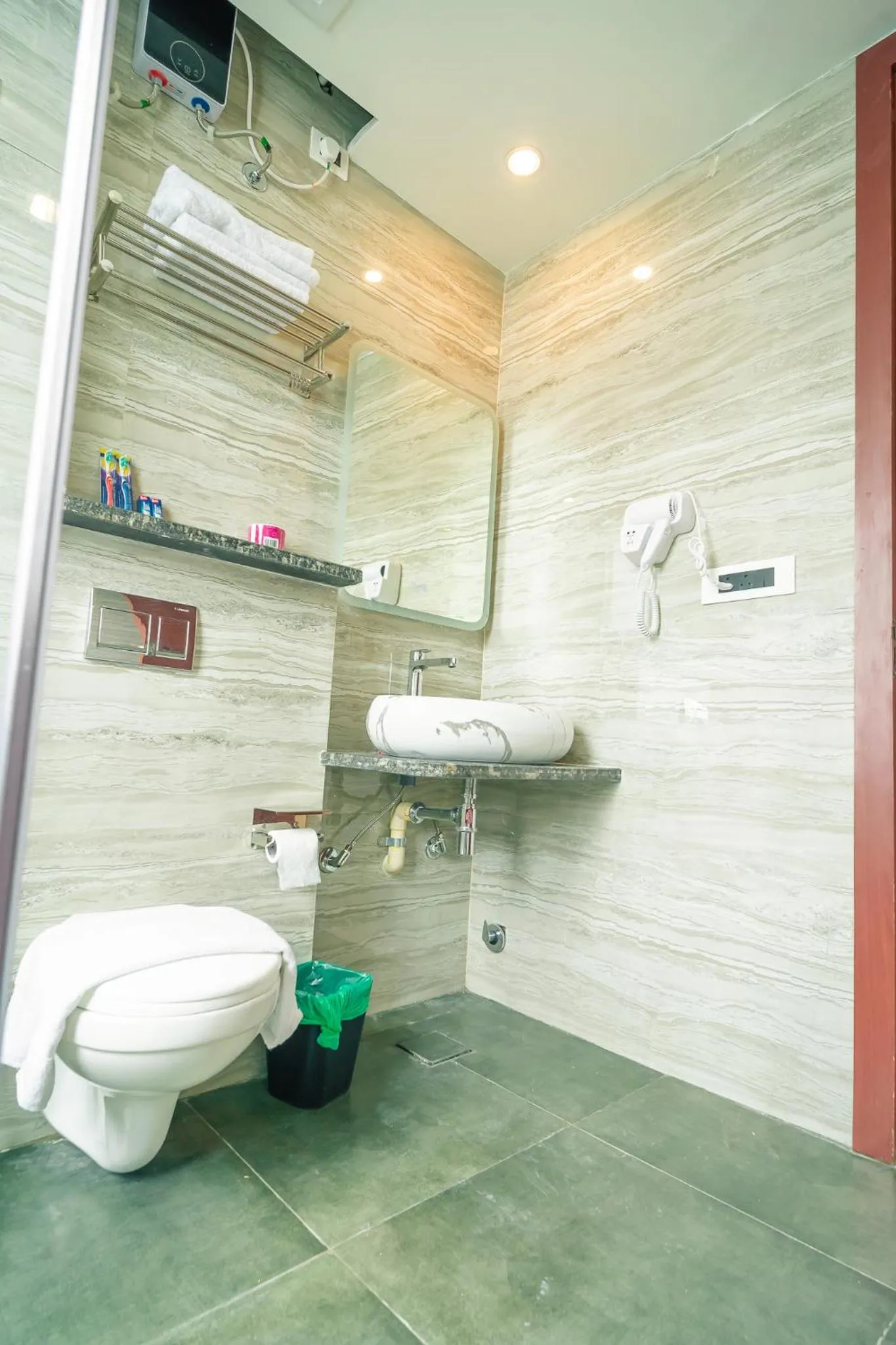 Bathroom in J60 Suites, Ashok Vihar - Near Netaji Subhash Place