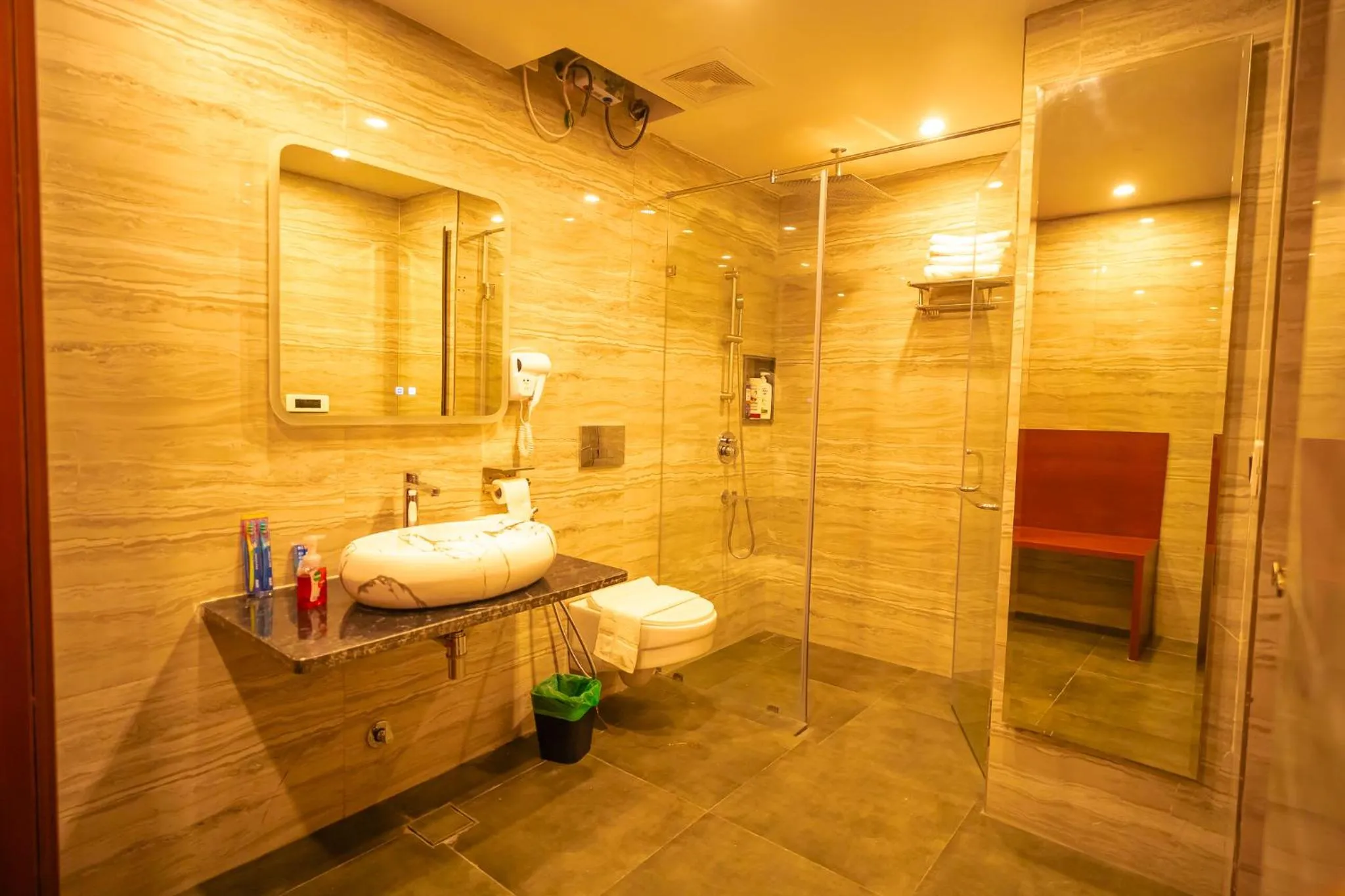 Bathroom in J60 Suites, Ashok Vihar - Near Netaji Subhash Place