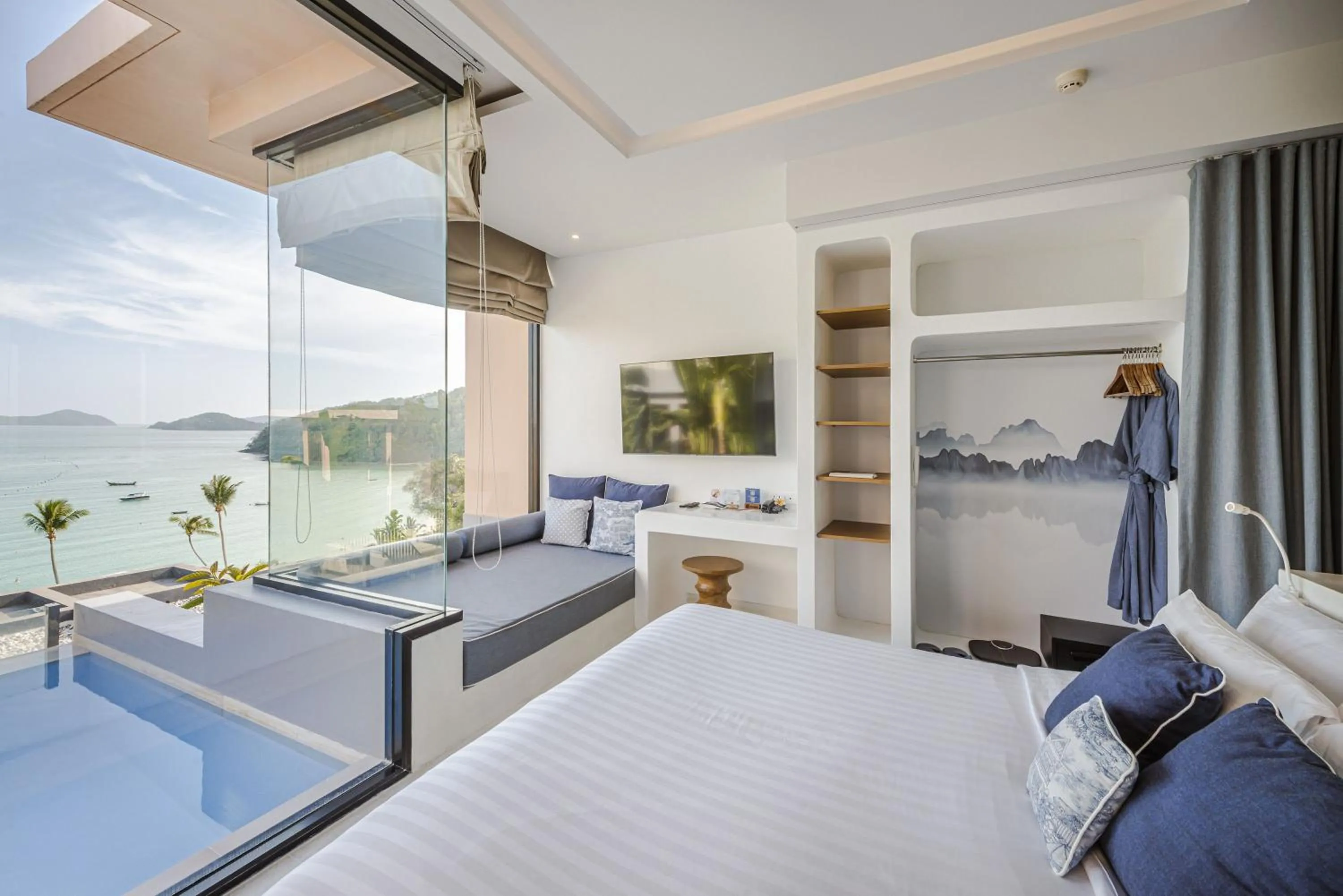 View (from property/room), Bed in Bandara Pool Villas, Phuket