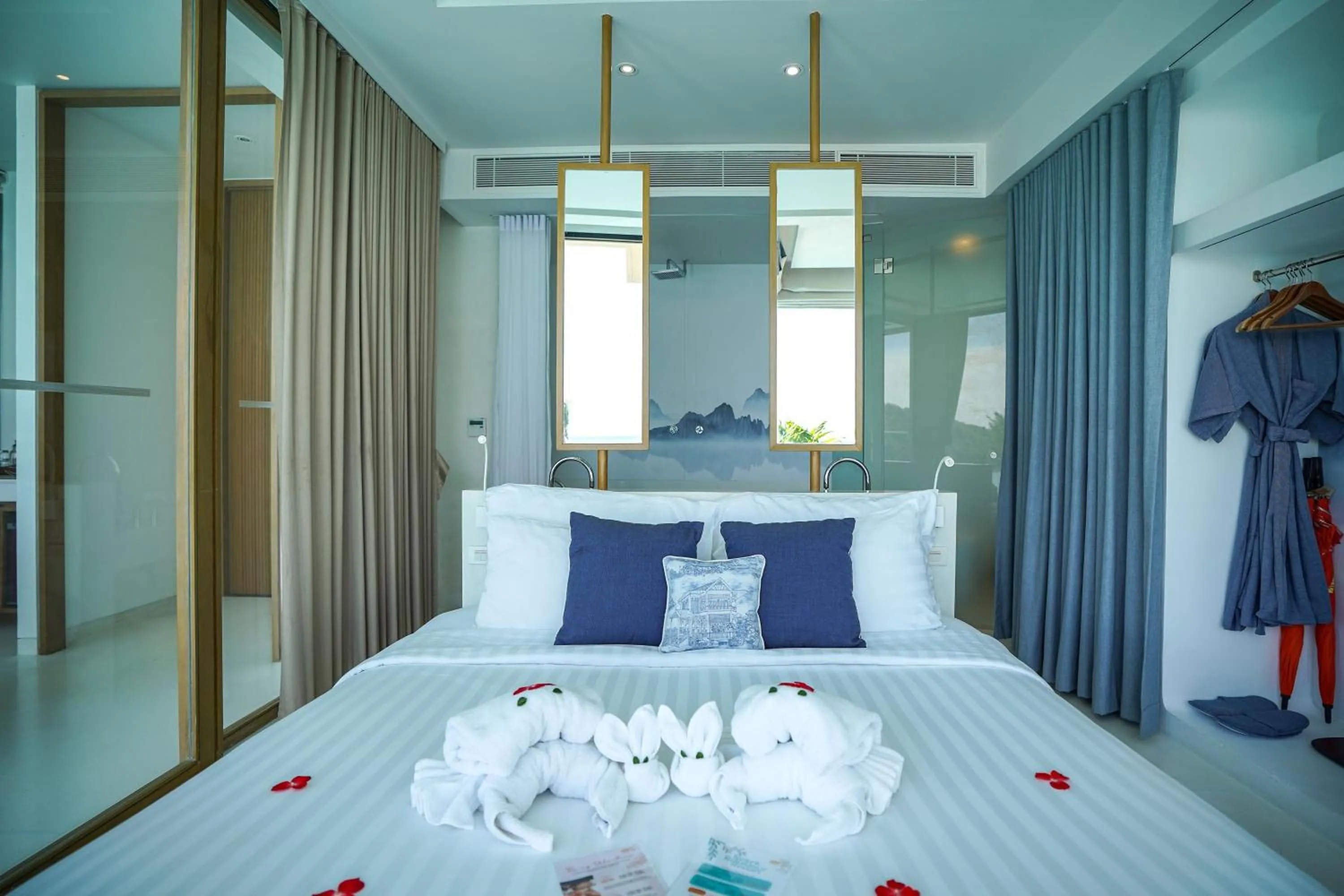 Bed in Bandara Pool Villas, Phuket