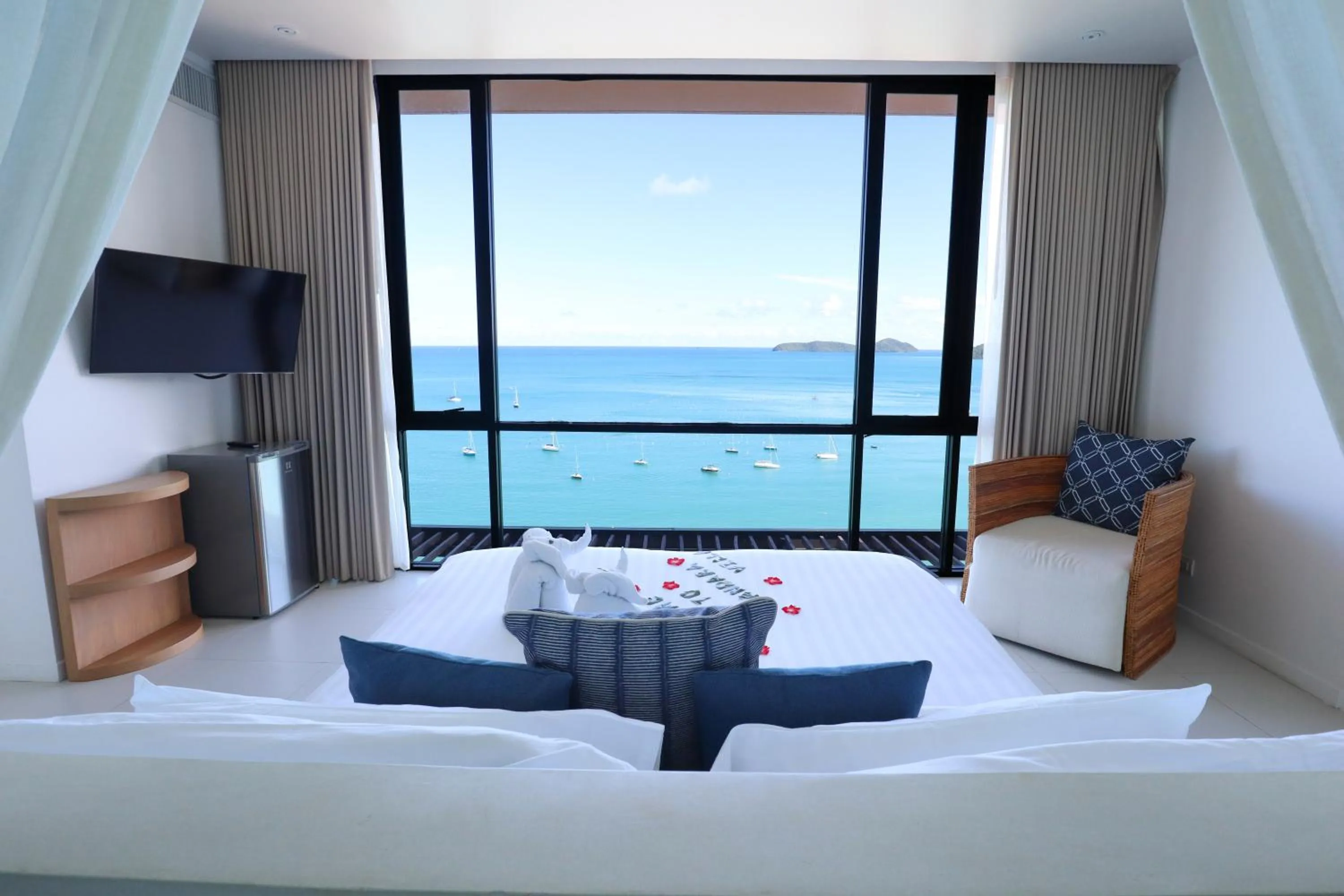 Bed in Bandara Pool Villas, Phuket