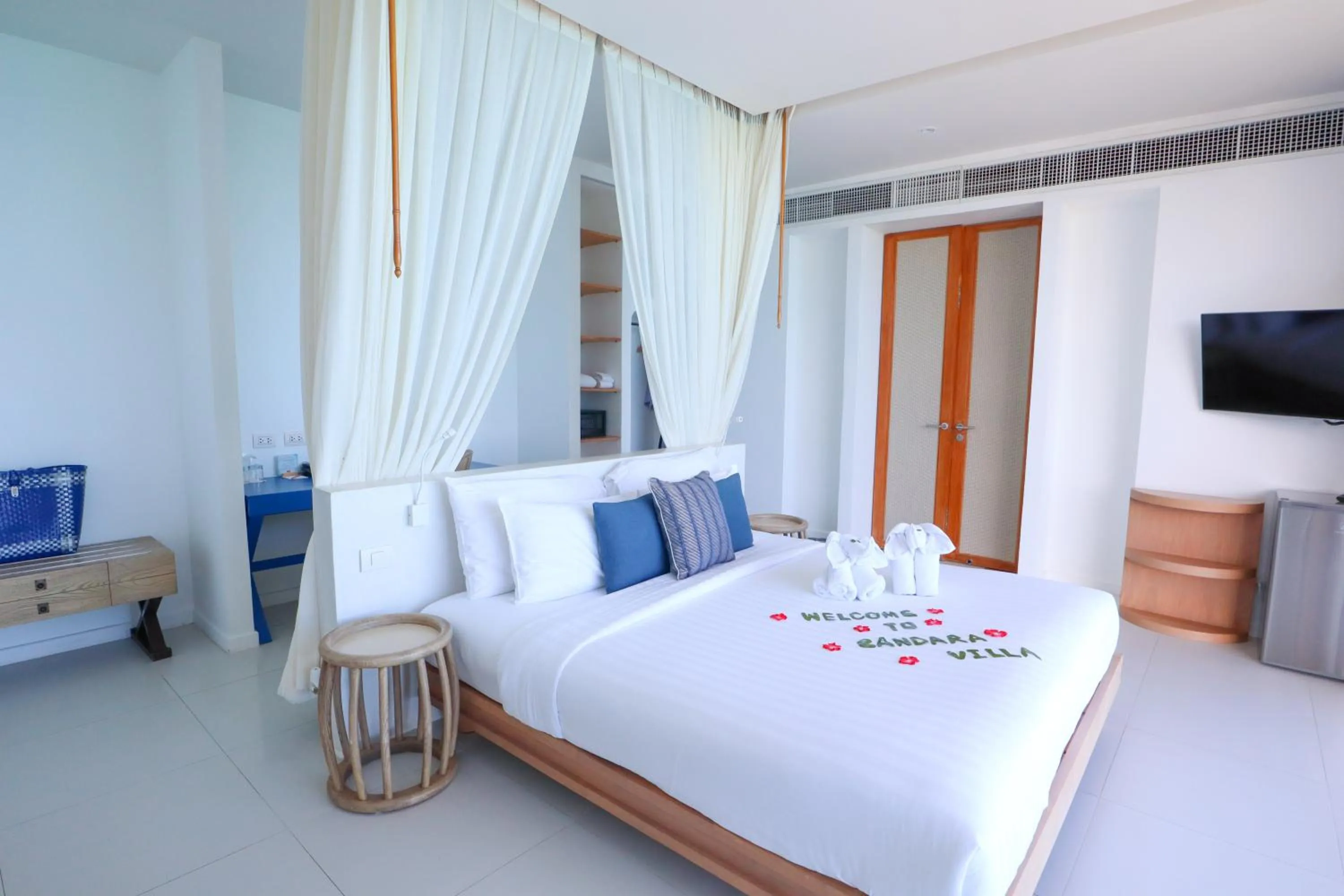 Bed in Bandara Pool Villas, Phuket