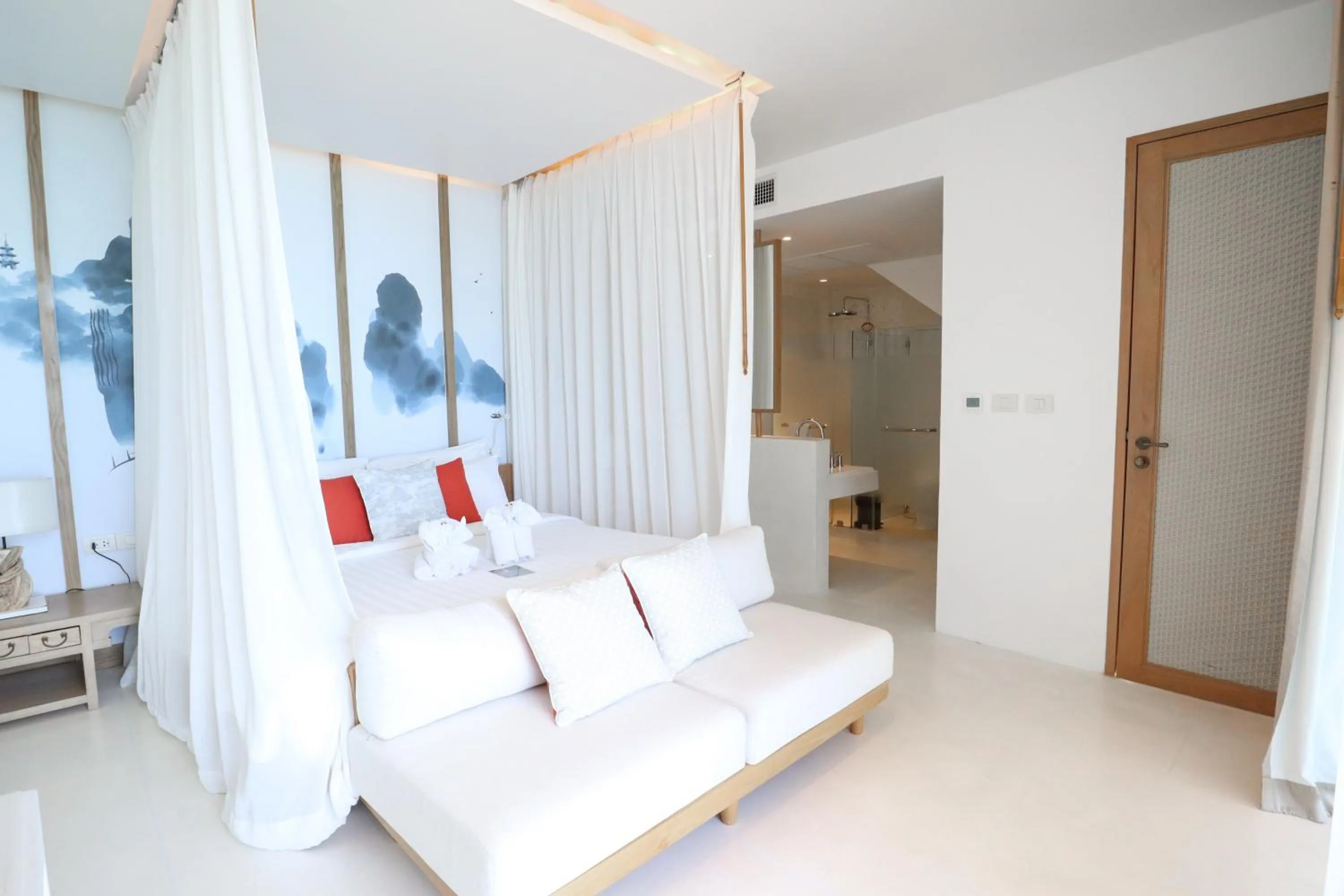 Bed in Bandara Pool Villas, Phuket