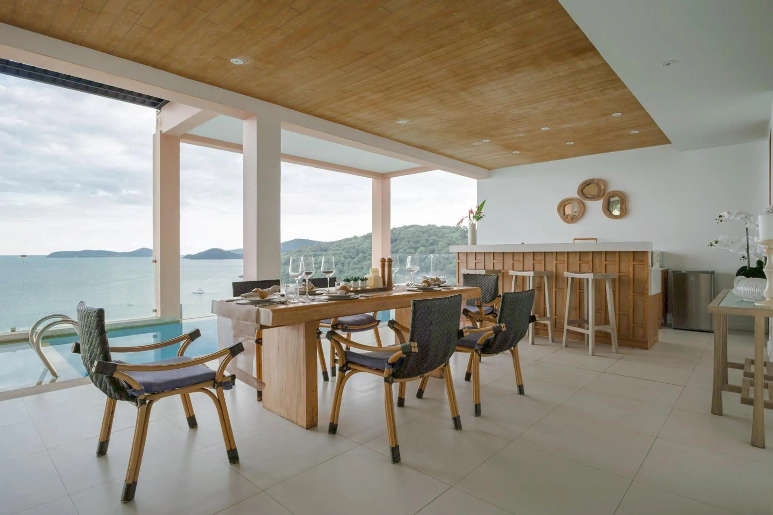 Seating area in Bandara Pool Villas, Phuket