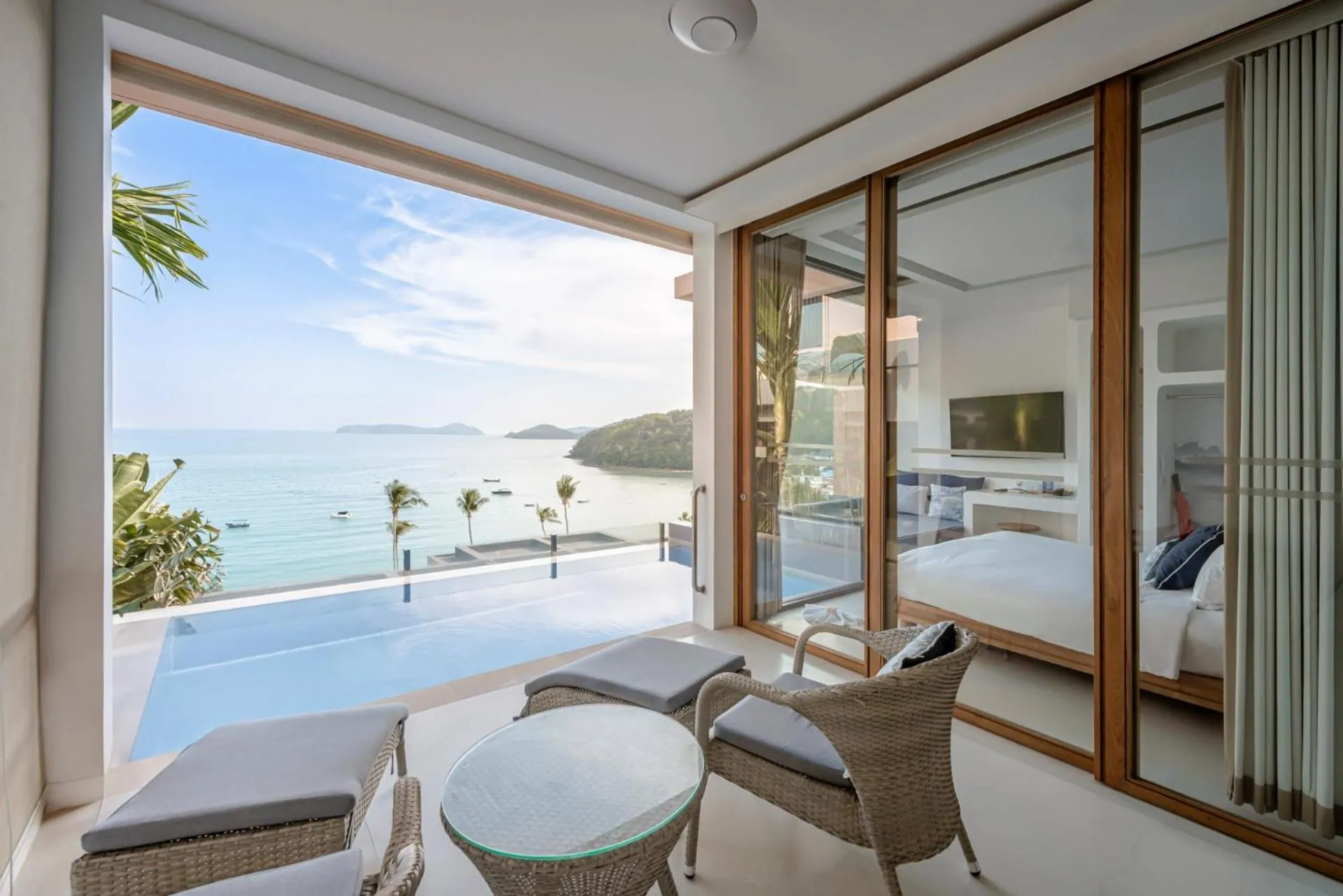 View (from property/room), Bed in Bandara Pool Villas, Phuket