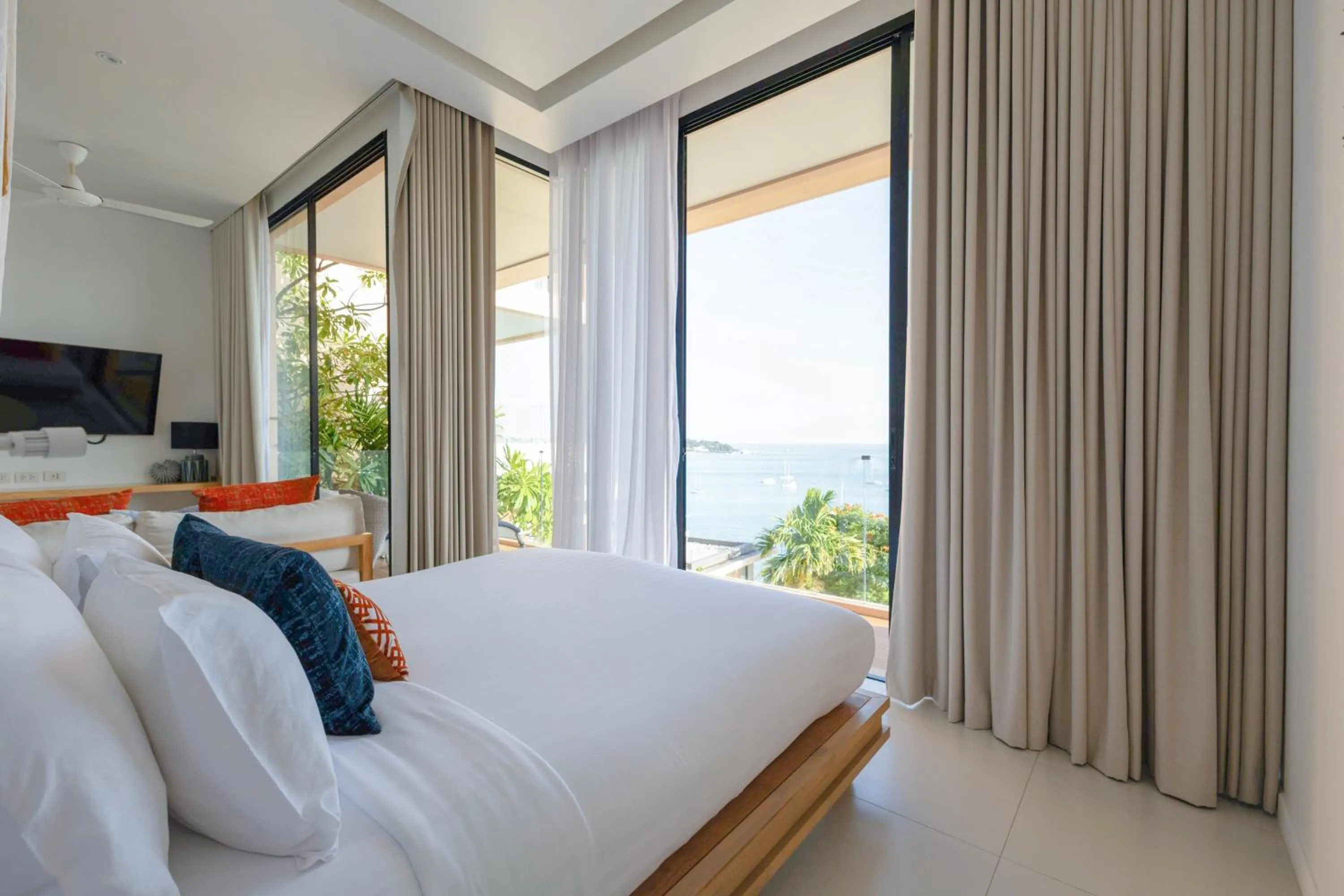 Bed in Bandara Pool Villas, Phuket