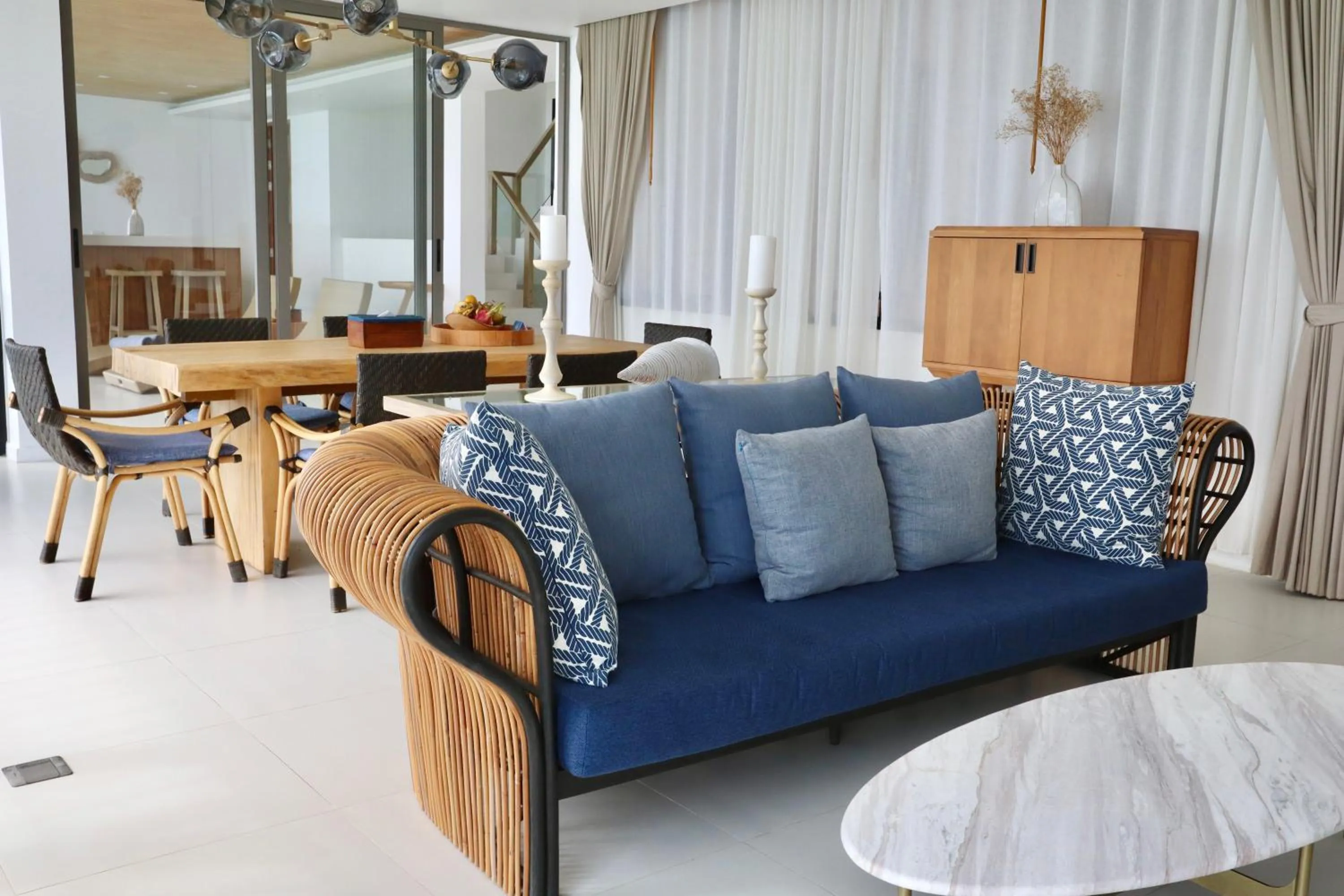 Living room in Bandara Pool Villas, Phuket