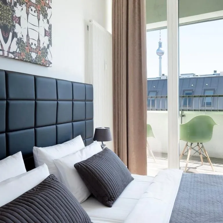 View (from property/room), Bed in Apartments Rosenthal Residence