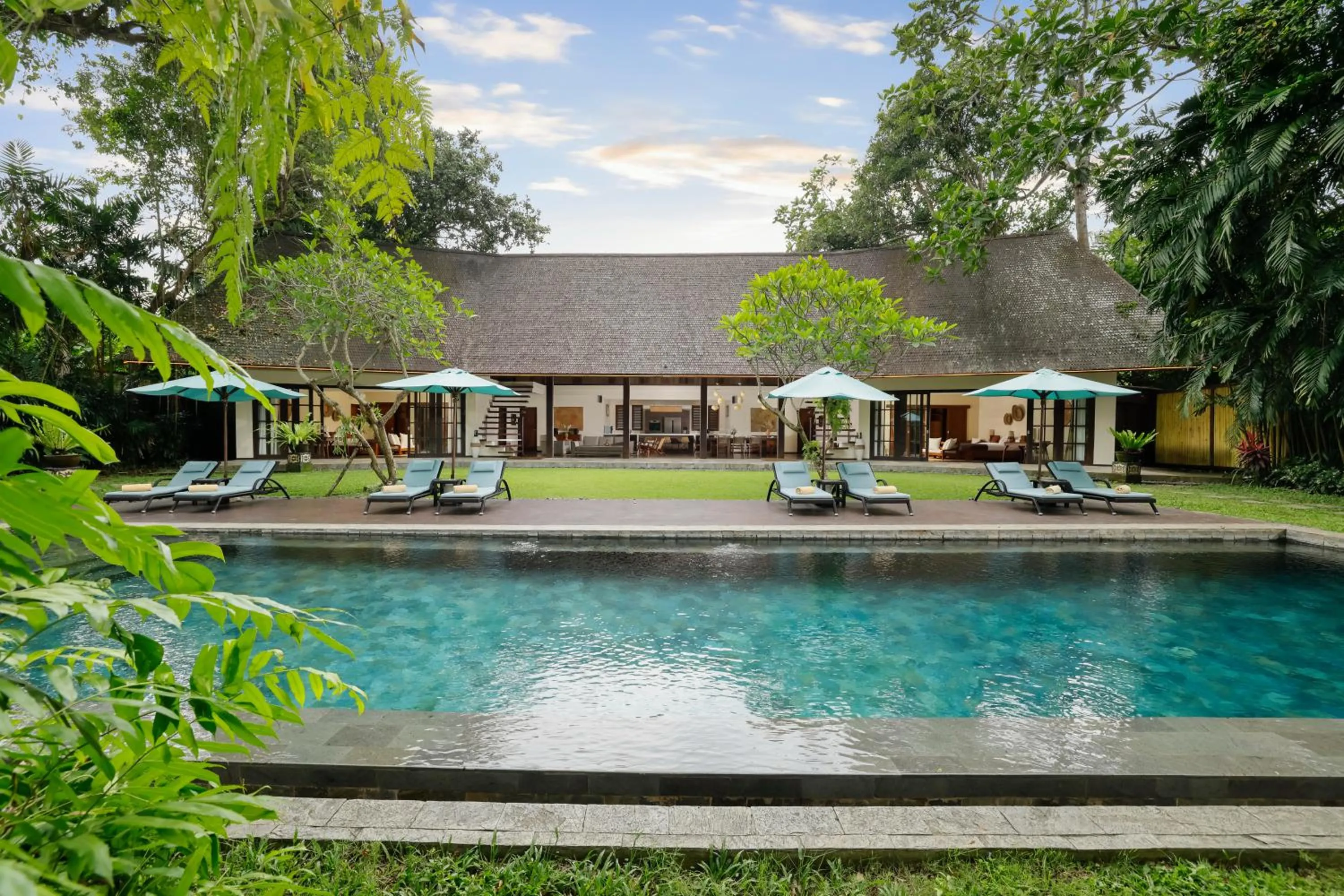 Pool view in Villa Tirtadari by Nakula