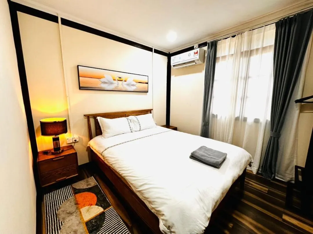 Bed in HAURA Homestay Seberang Takir BBQ