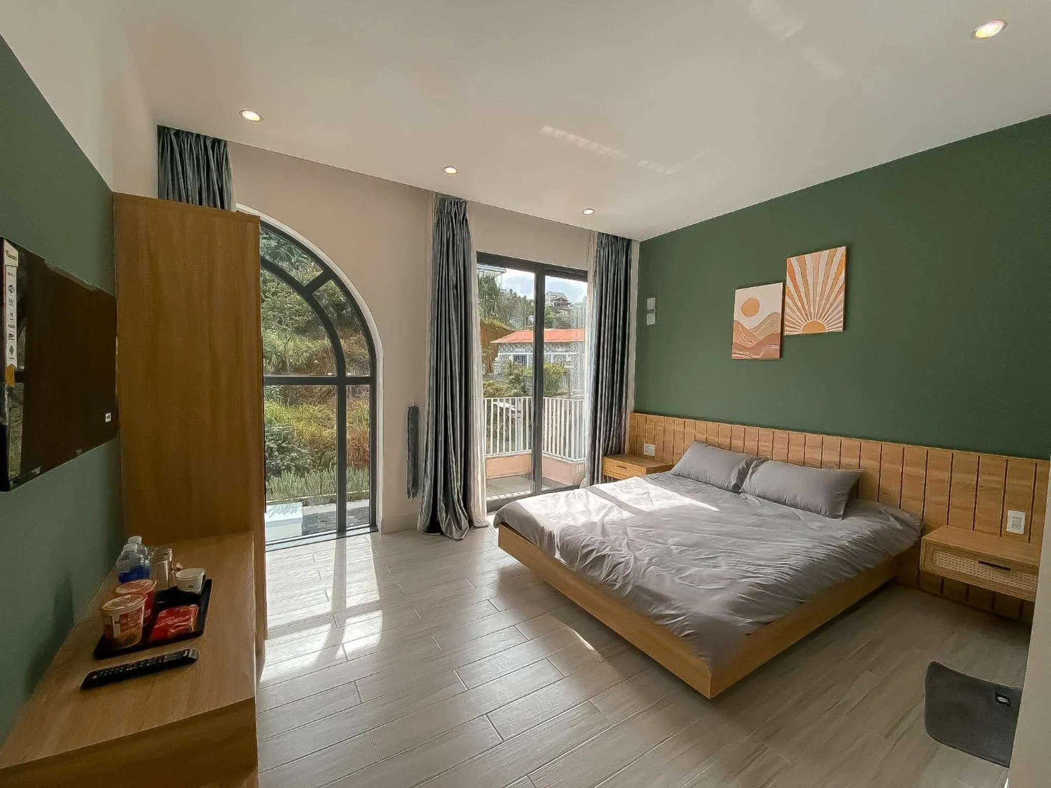 Living room, Bed in Flower Home KHE SANH 1