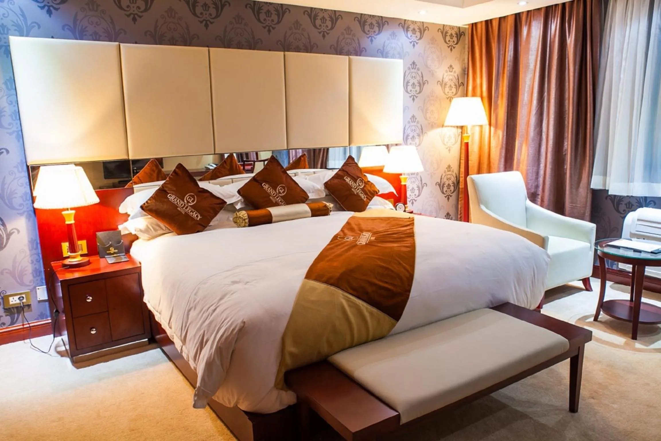 Bedroom, Bed in Grand Legacy Hotel