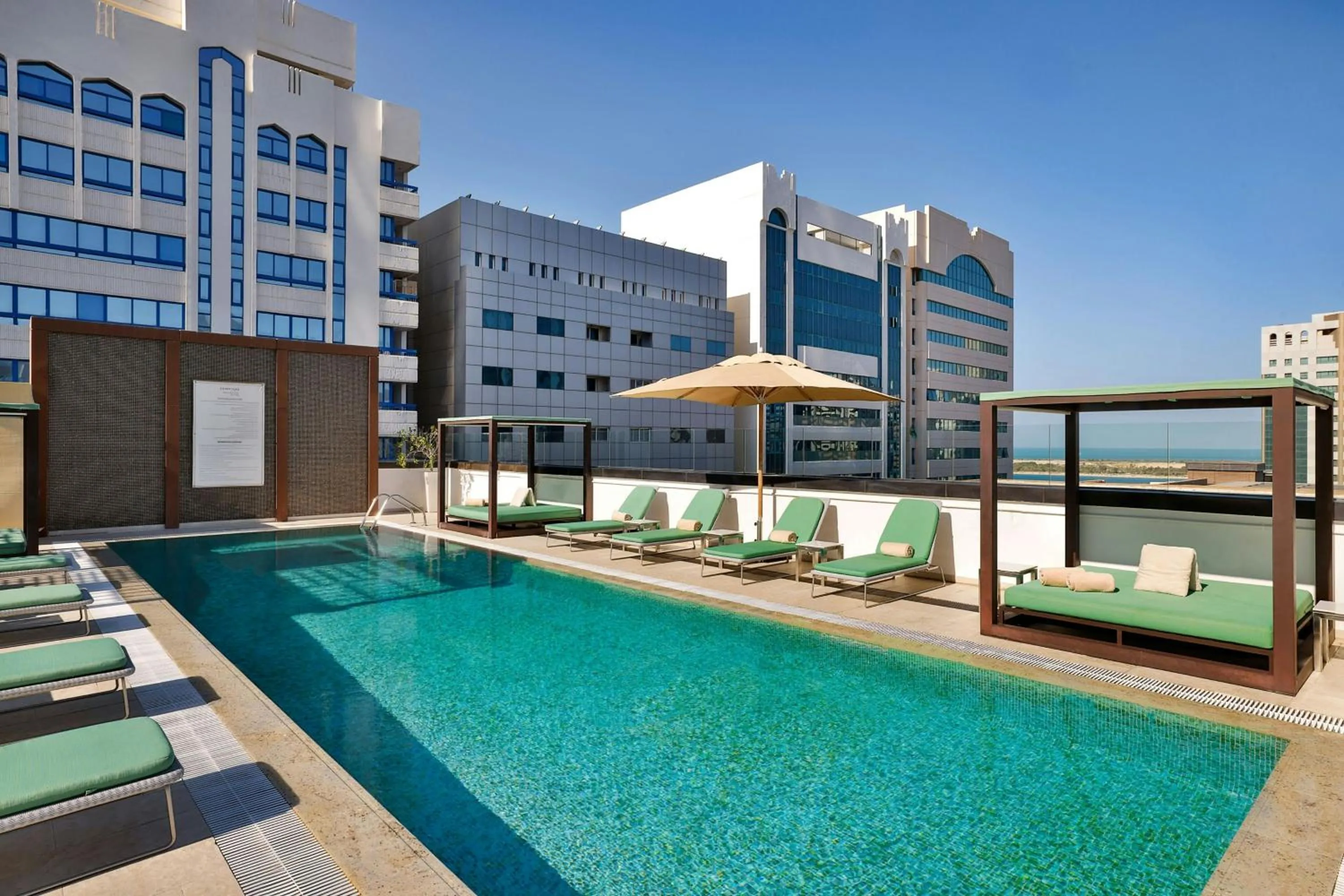 Swimming pool in Courtyard by Marriott World Trade Center, Abu Dhabi