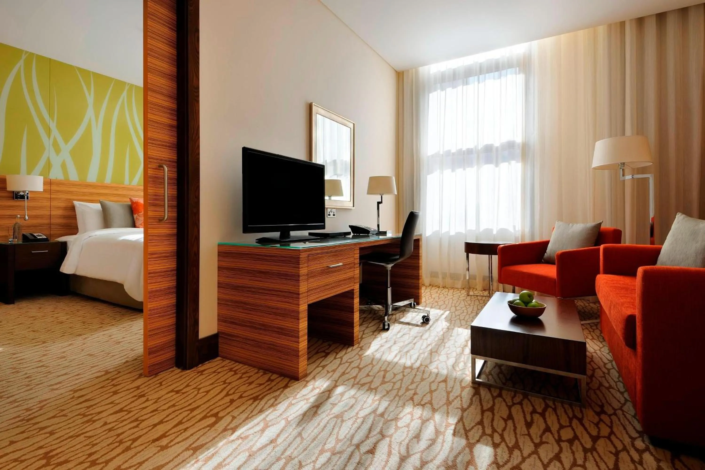 Living room, Bed in Courtyard by Marriott World Trade Center, Abu Dhabi