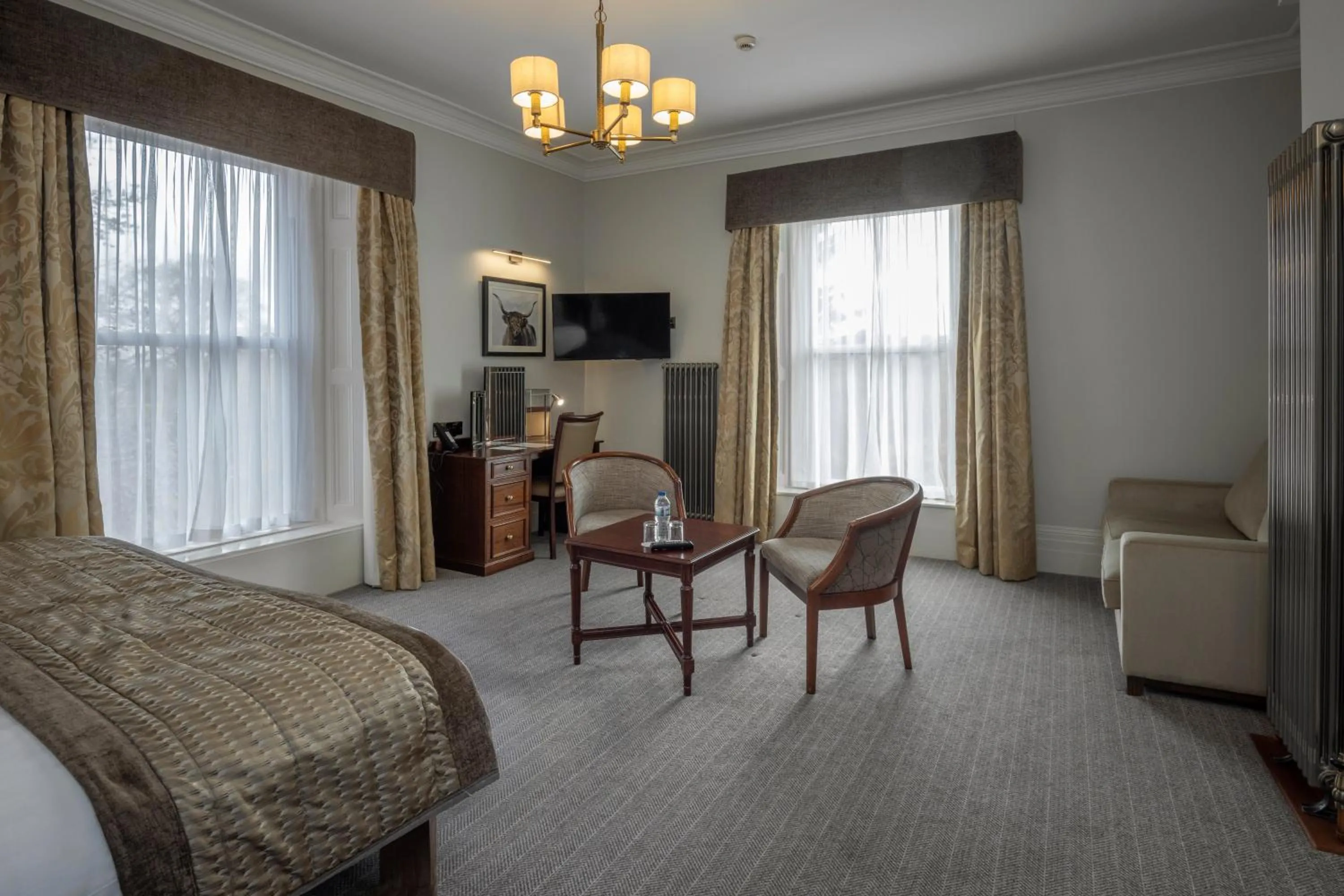 Living room, Bed in B/W Plus Buxton Lee Wood Hotel