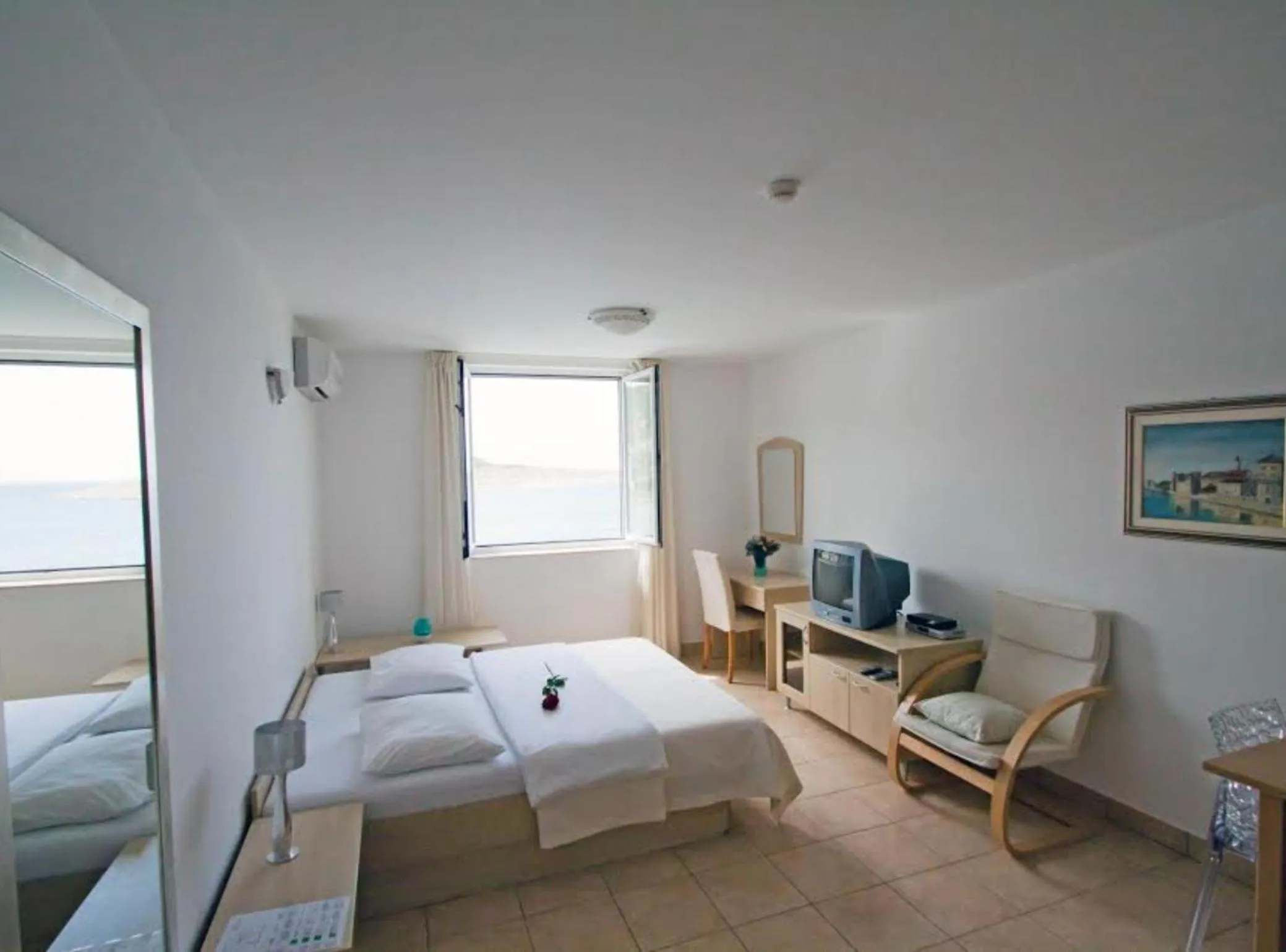 Bedroom in Beachfront Apartments Tamarix