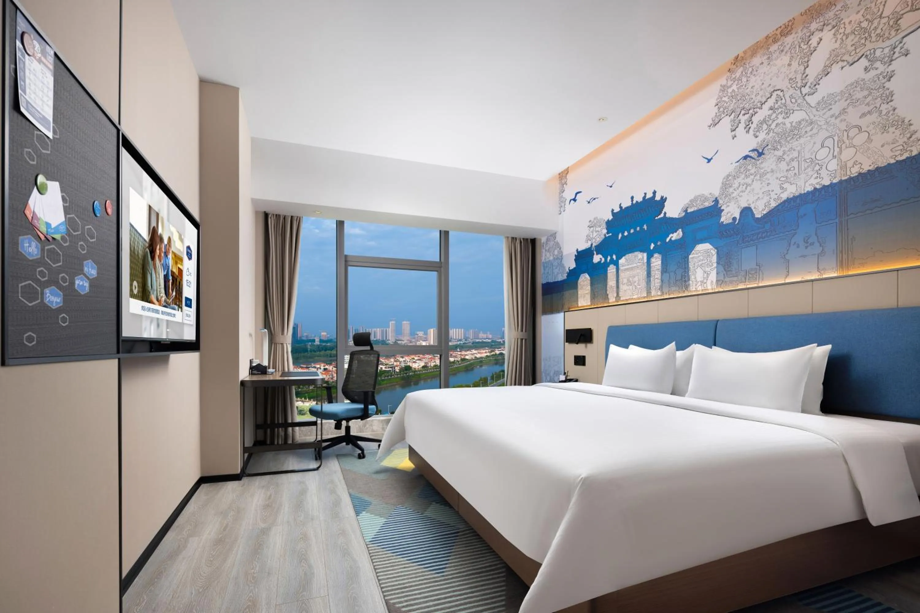 TV and multimedia, Bed in Hampton By Hilton Foshan Shunde Chencun