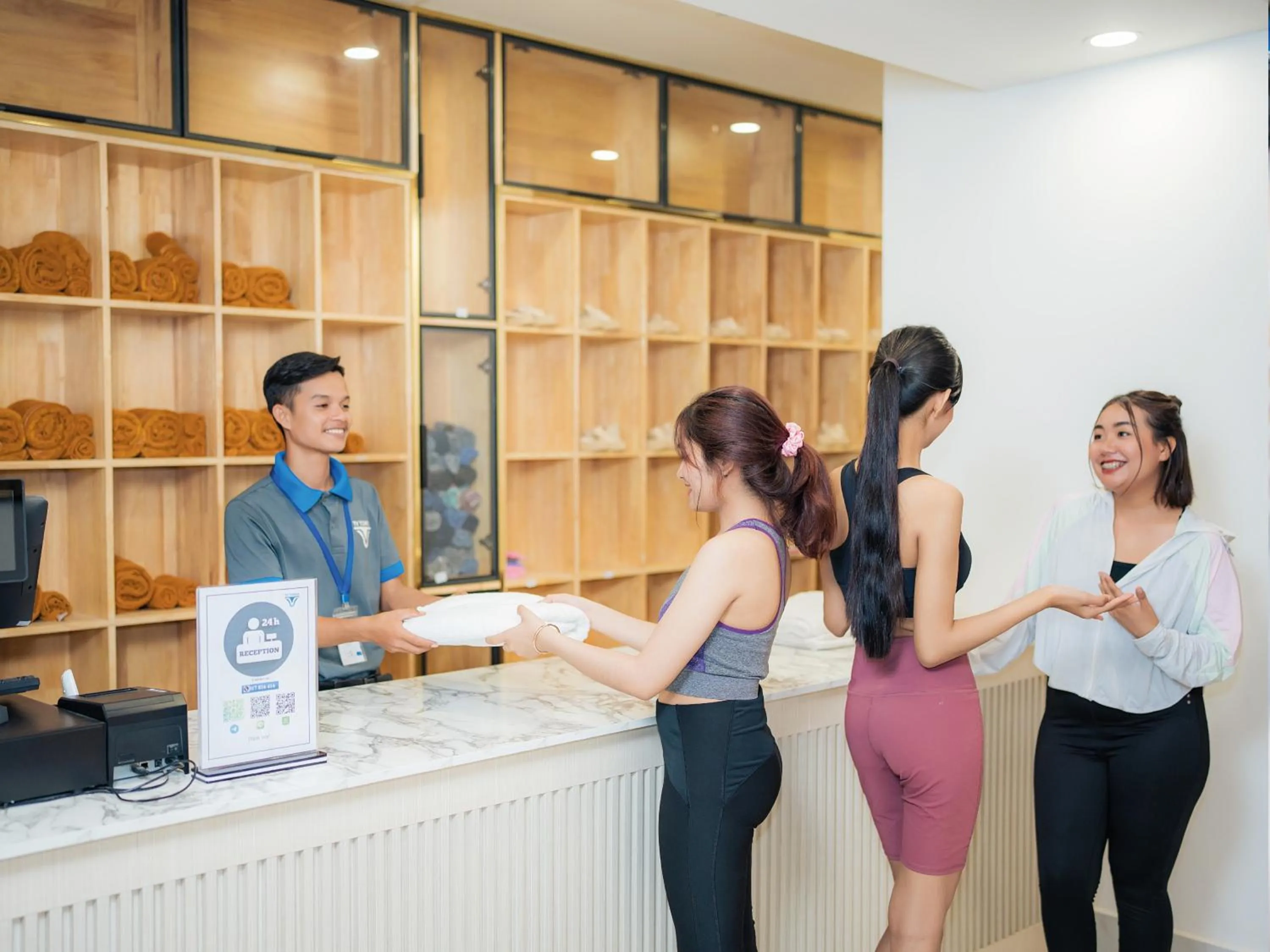 Lobby or reception in TV-Tower 1