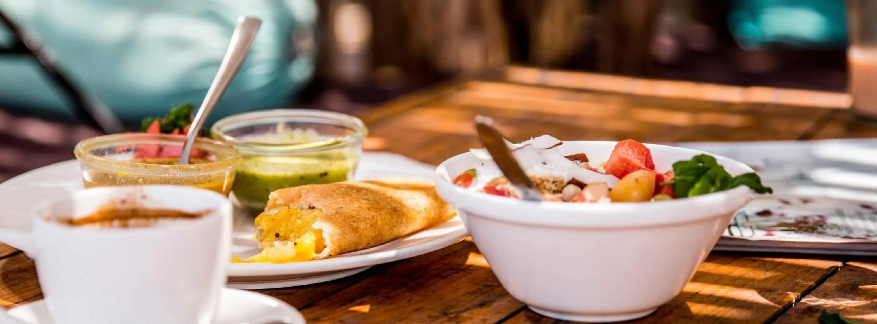 Continental breakfast in Anahata Retreat Beach Front Ashwem Goa