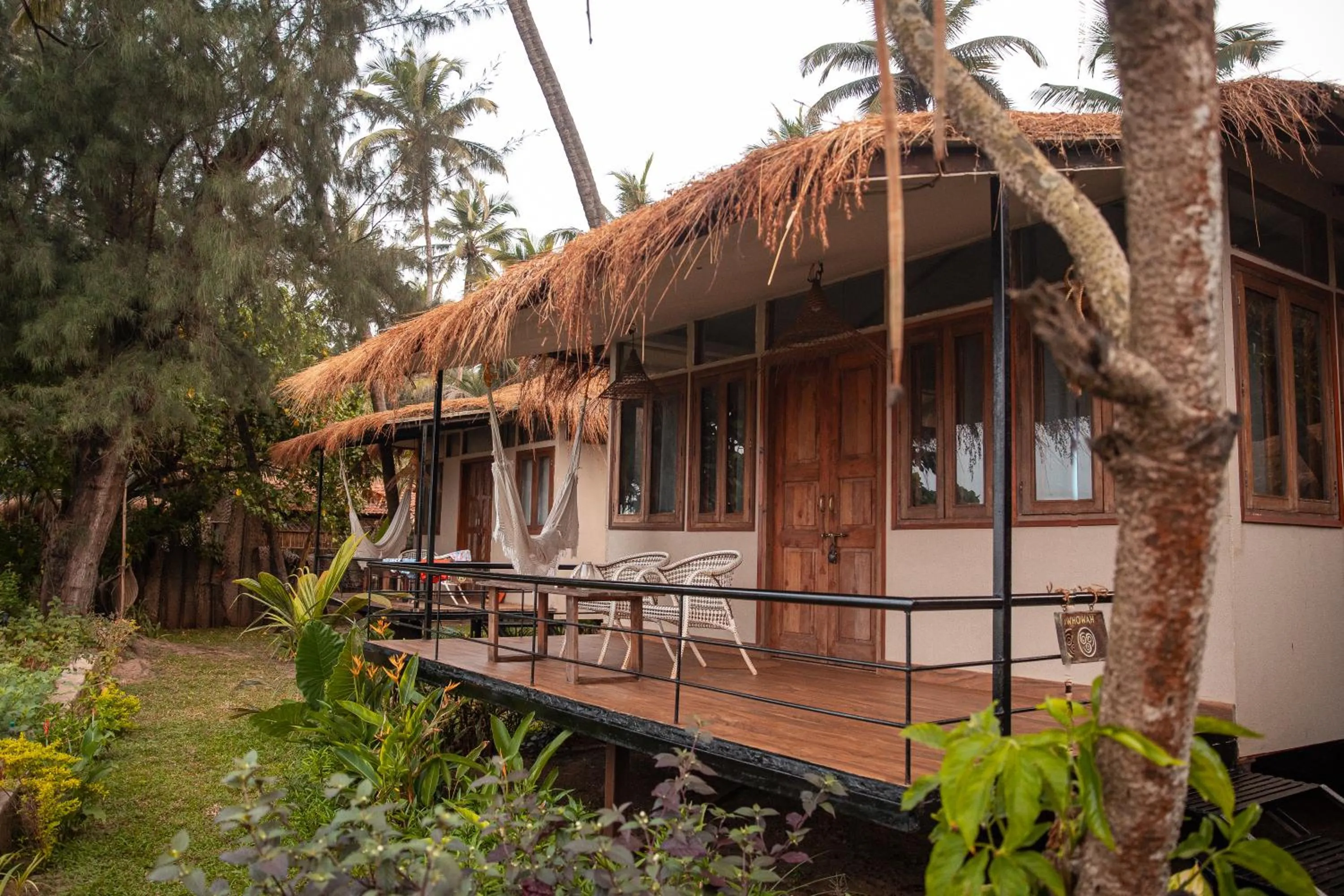 Patio in Anahata Retreat Beach Front Ashwem Goa