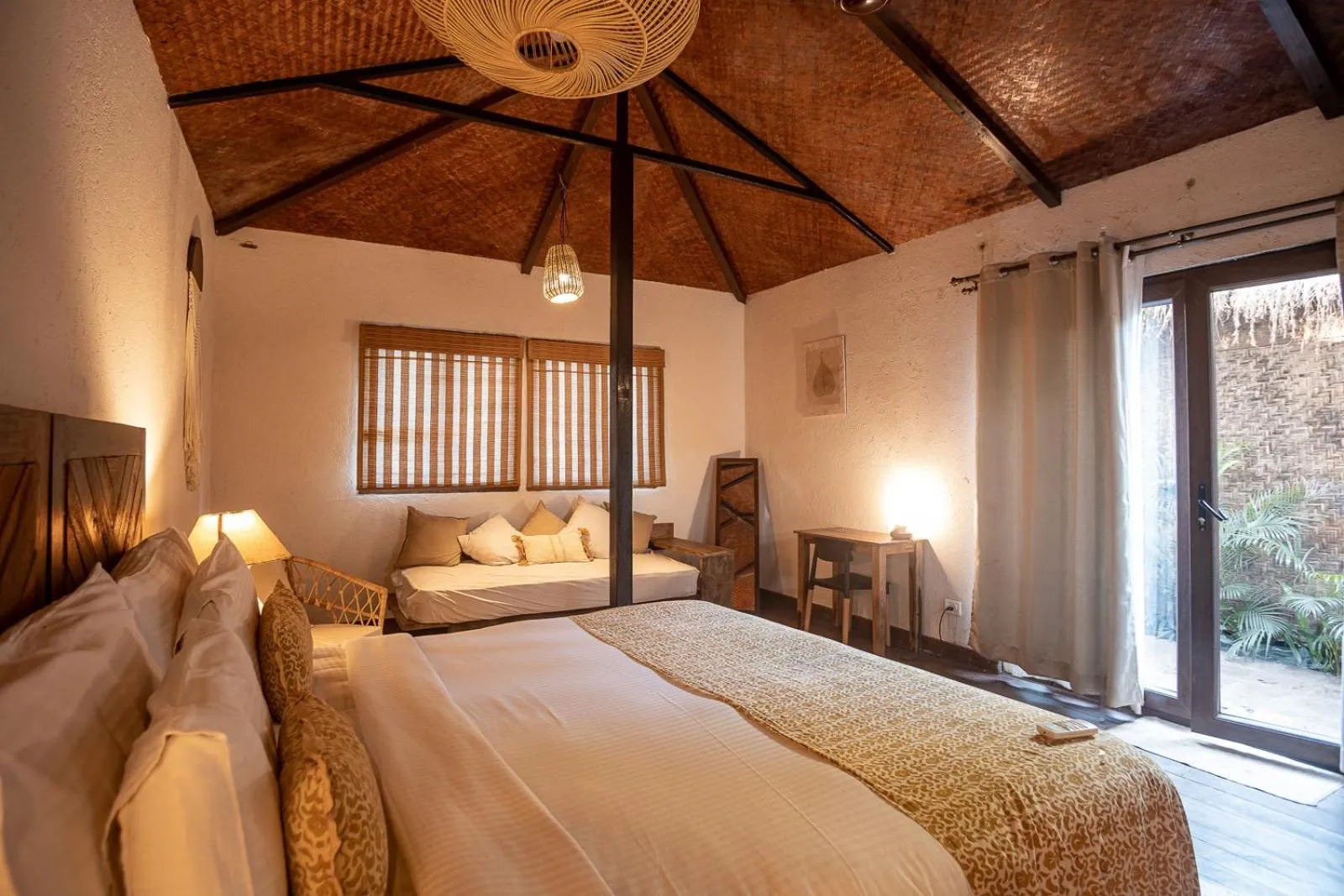 Bedroom, Bed in Anahata Retreat Beach Front Ashwem Goa