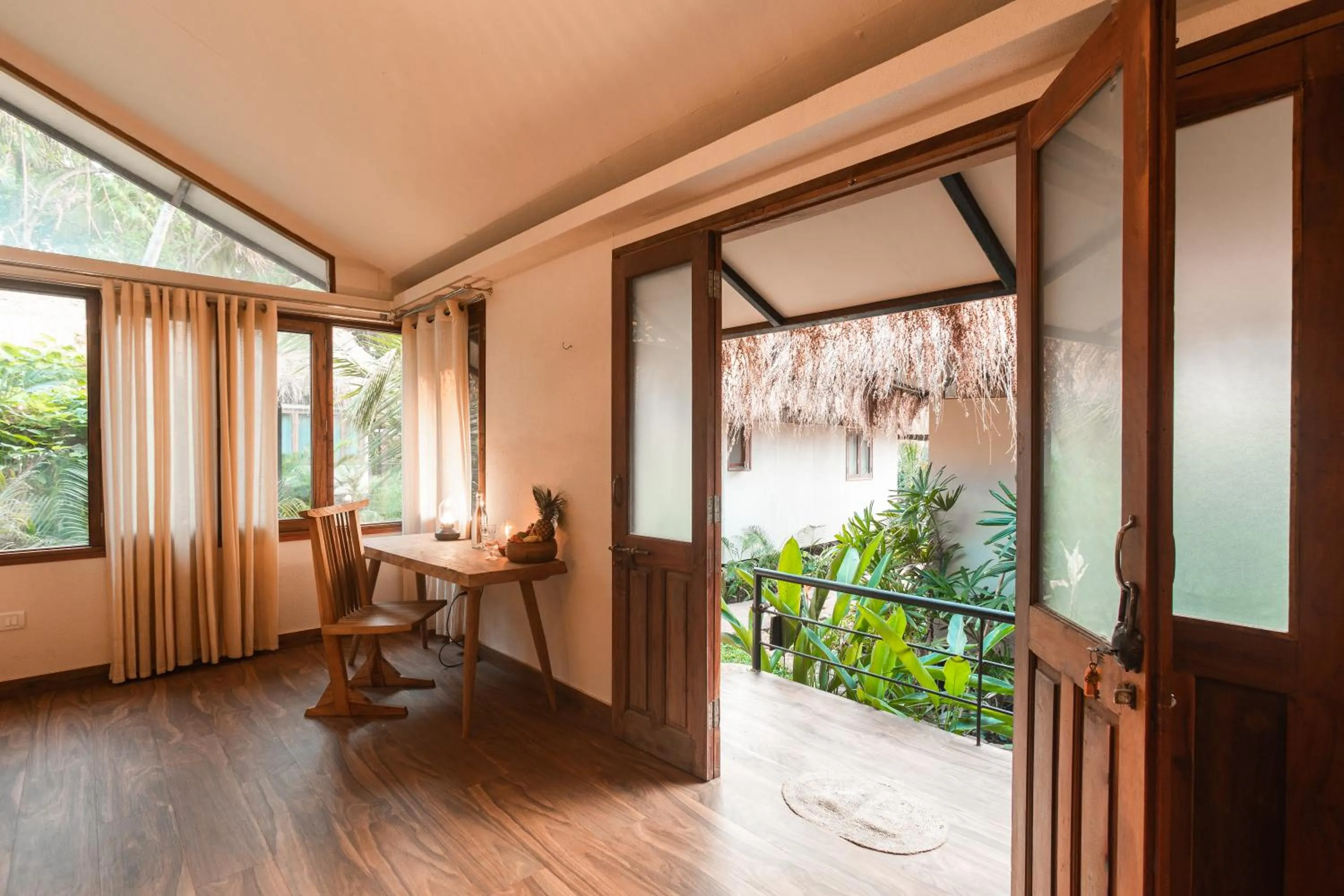 Garden view in Anahata Retreat Beach Front Ashwem Goa