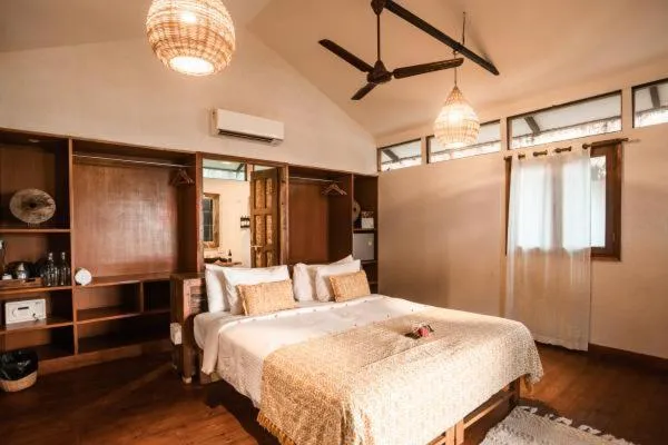 Bedroom, Bed in Anahata Retreat Beach Front Ashwem Goa