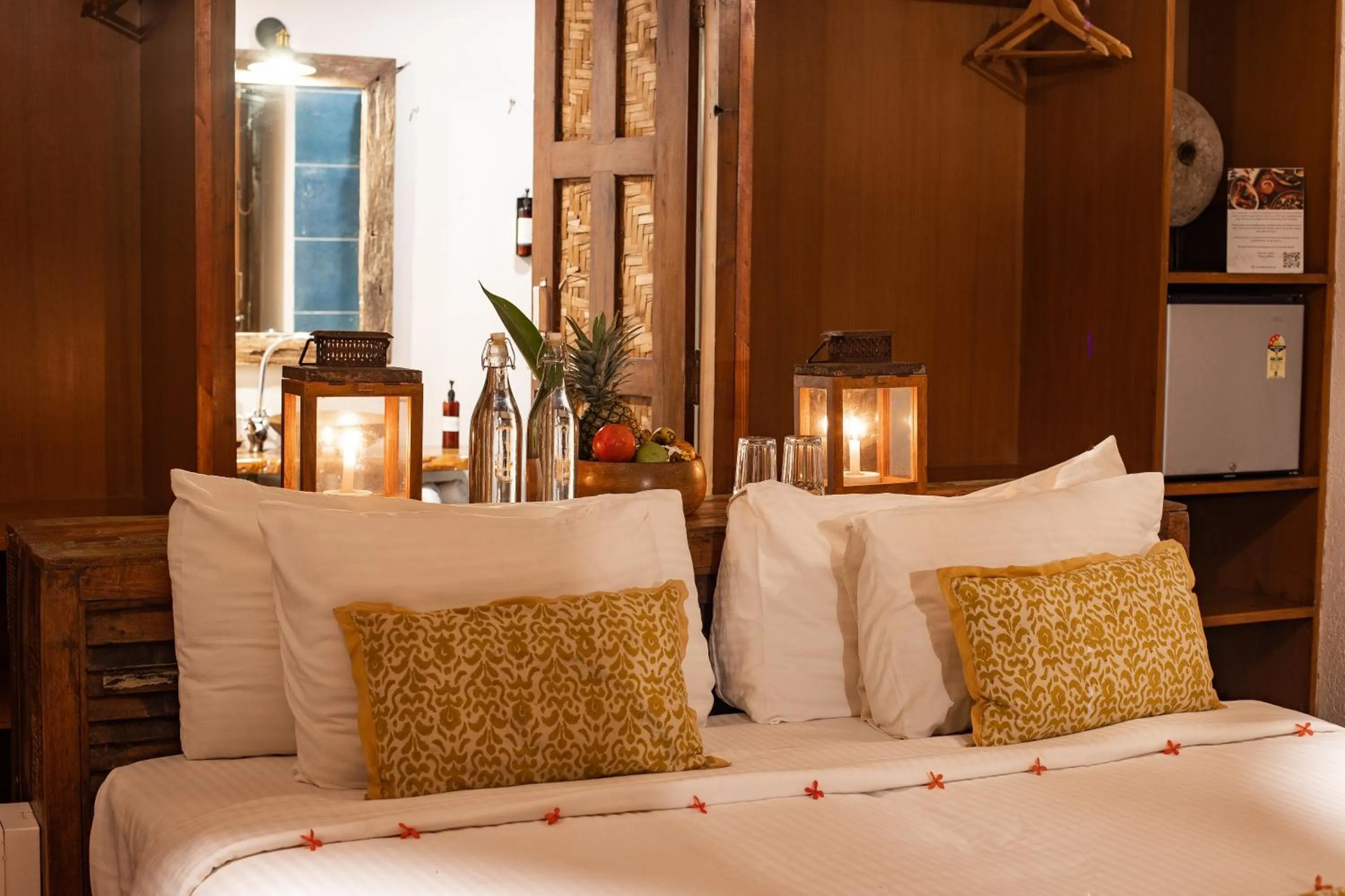 Bedroom, Bed in Anahata Retreat Beach Front Ashwem Goa