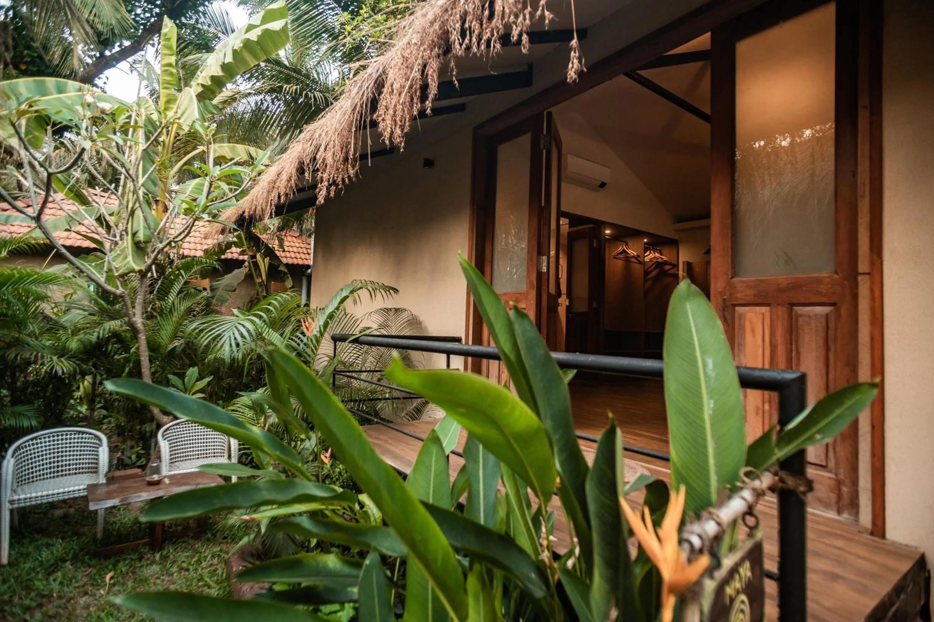 Garden view in Anahata Retreat Beach Front Ashwem Goa