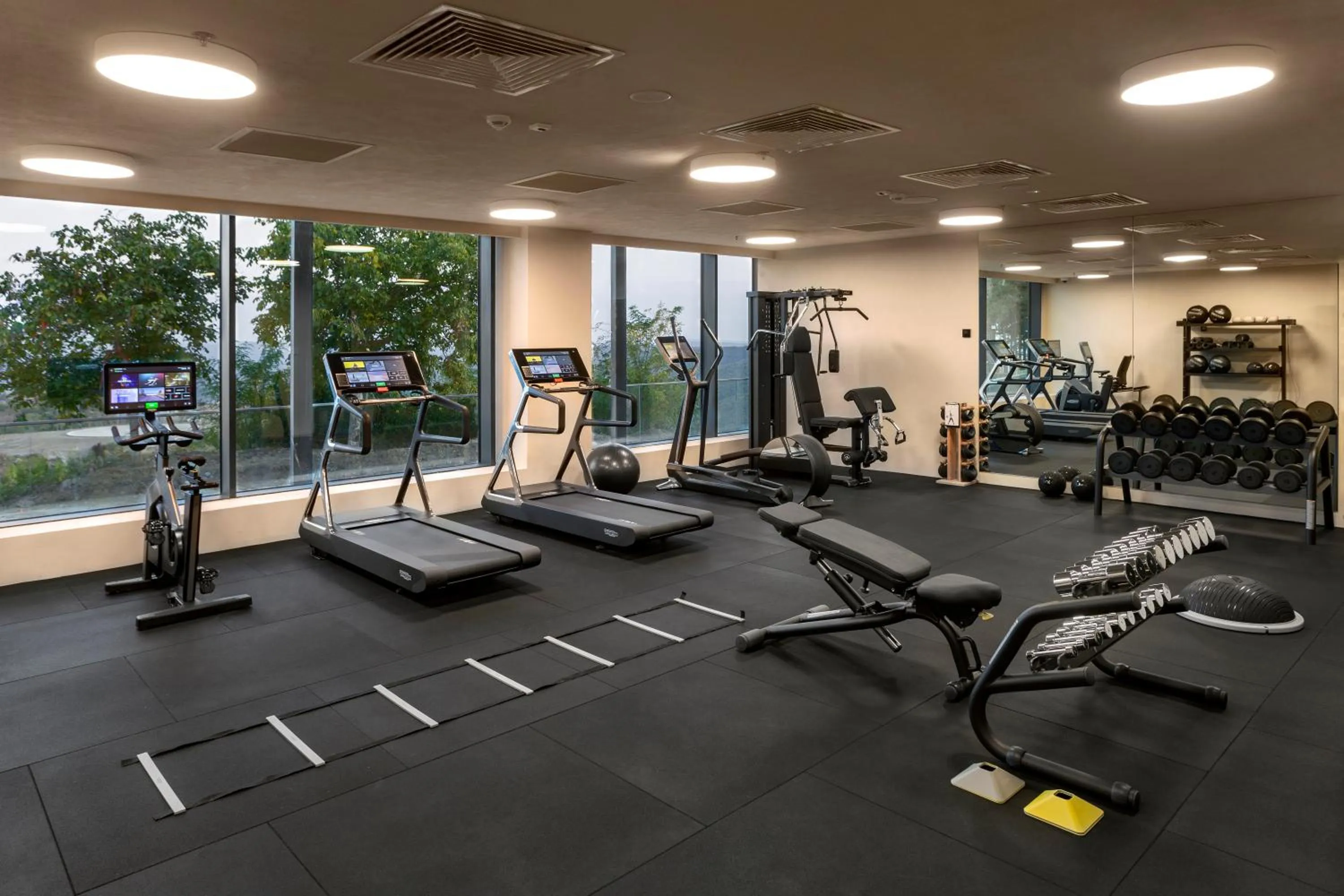 Fitness centre/facilities in BODBE Hotel