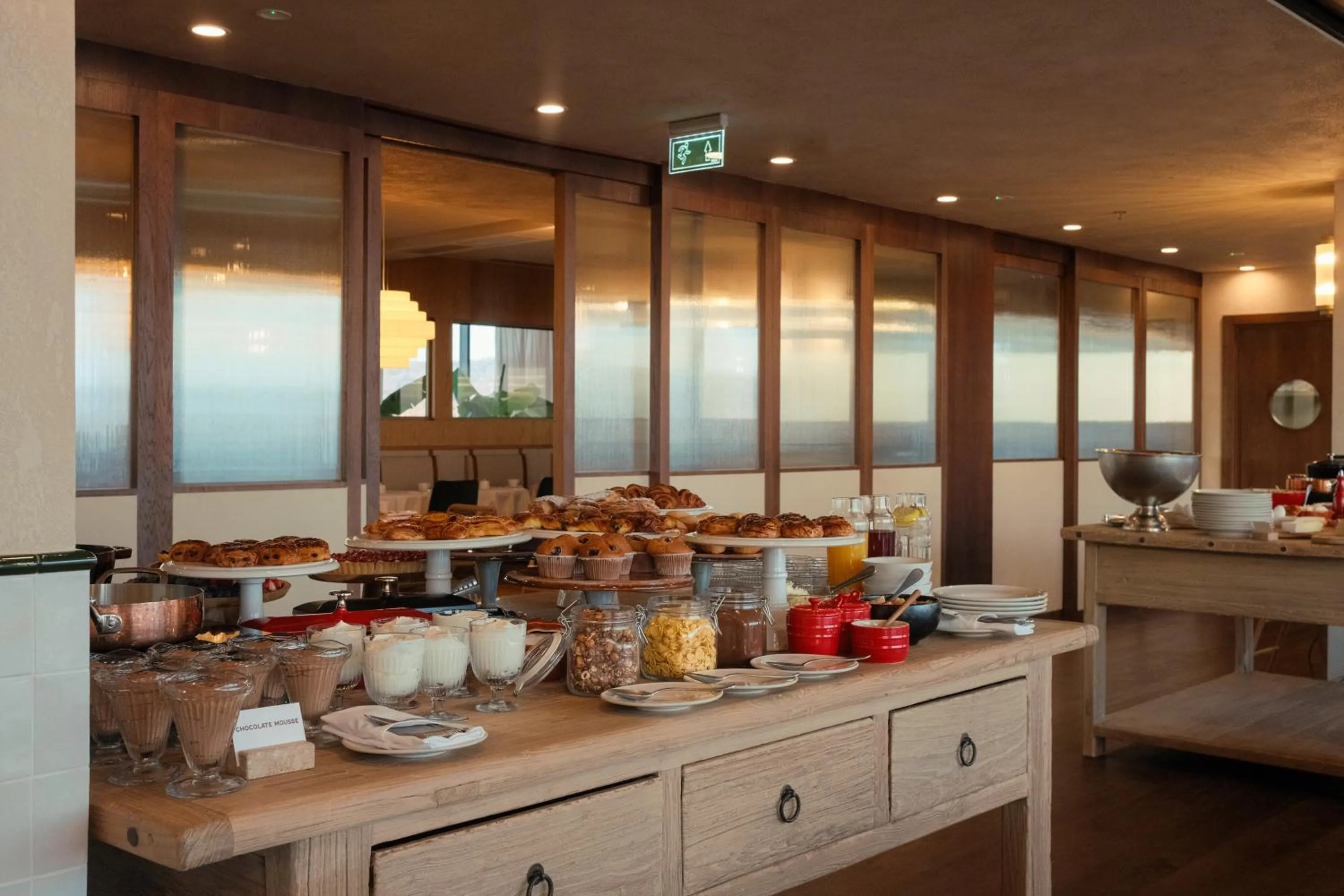 Buffet breakfast in BODBE Hotel