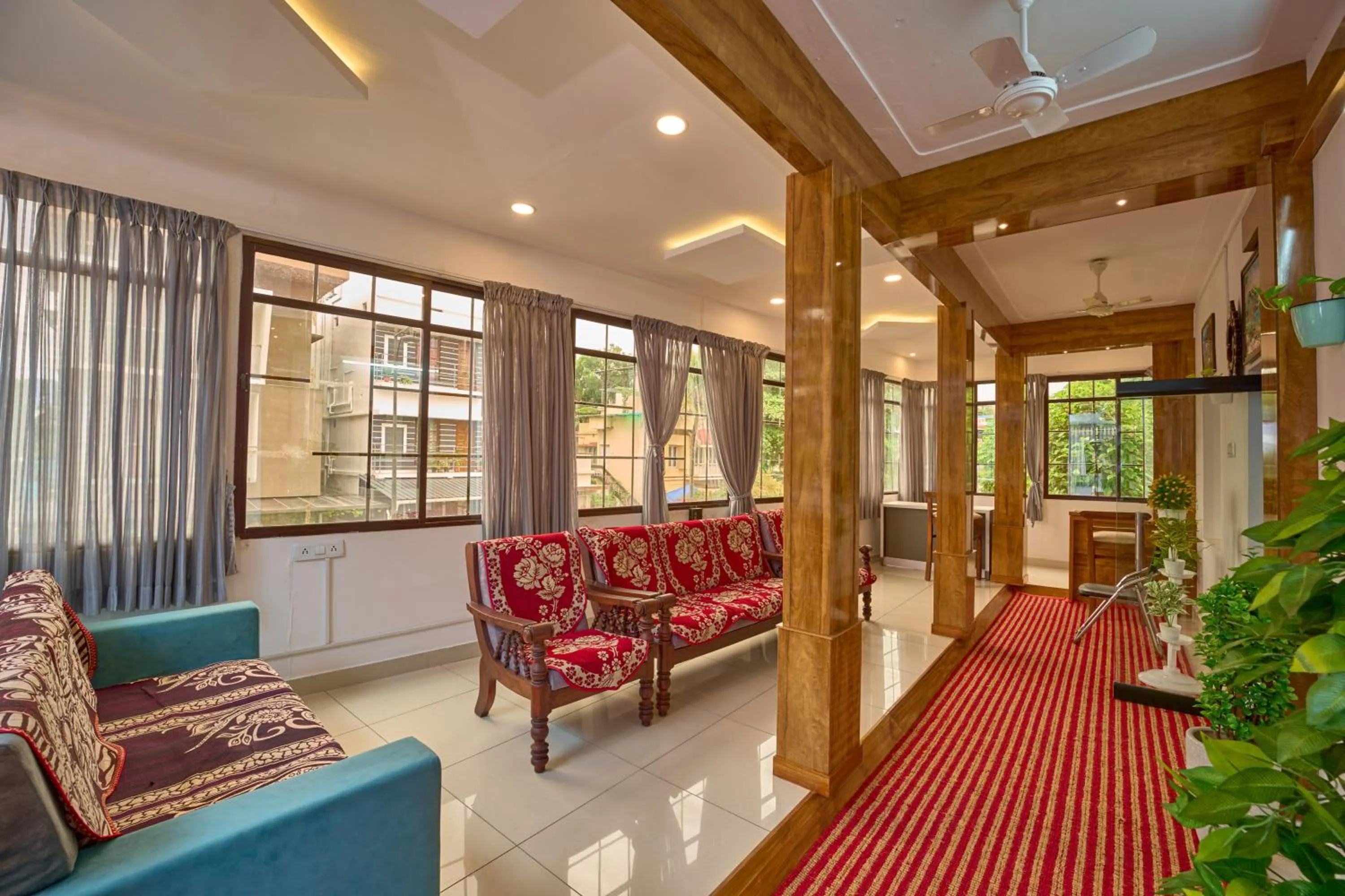 Living room in Panakal Residency, Fort Kochi