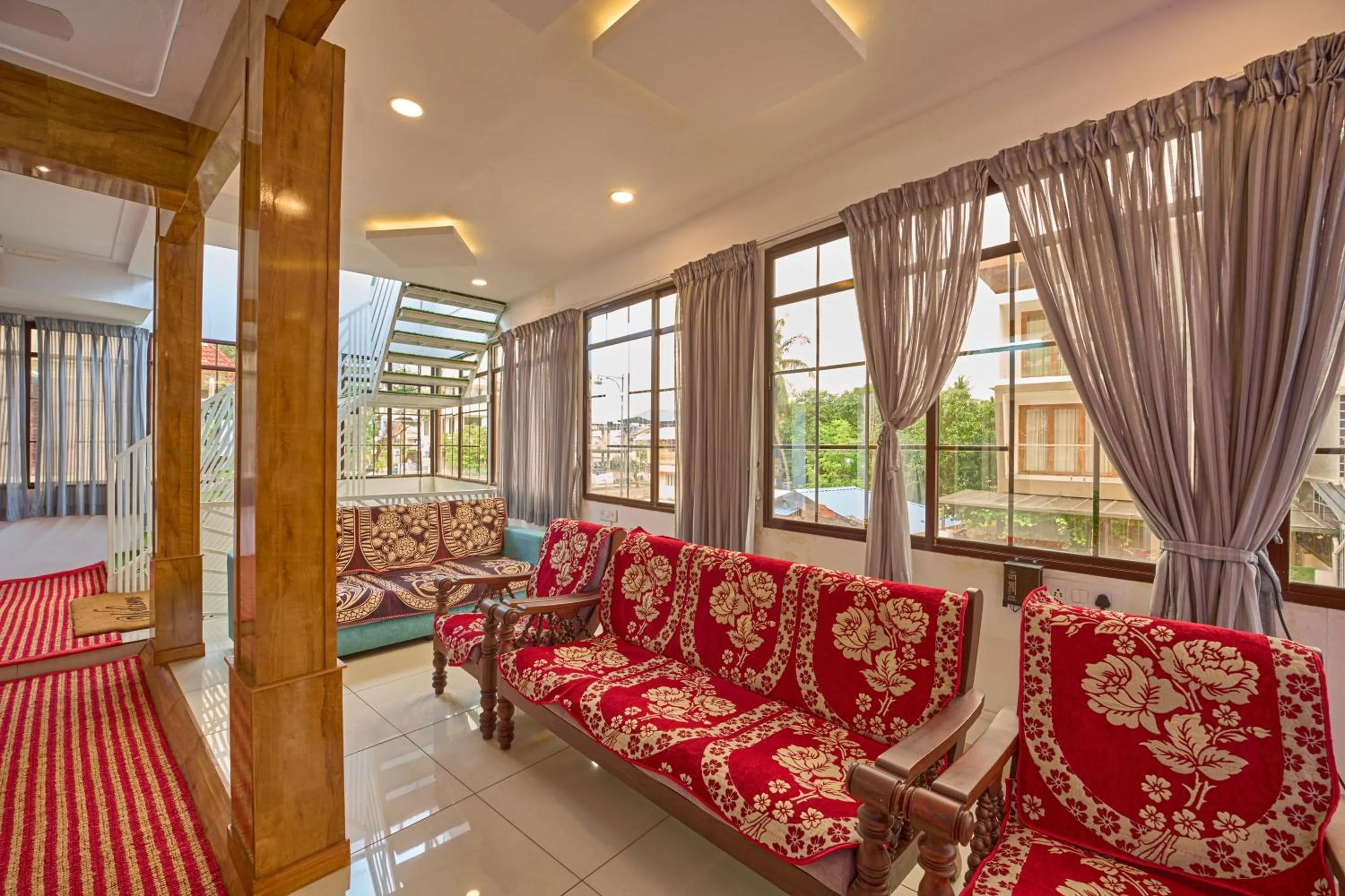 Seating area in Panakal Residency, Fort Kochi