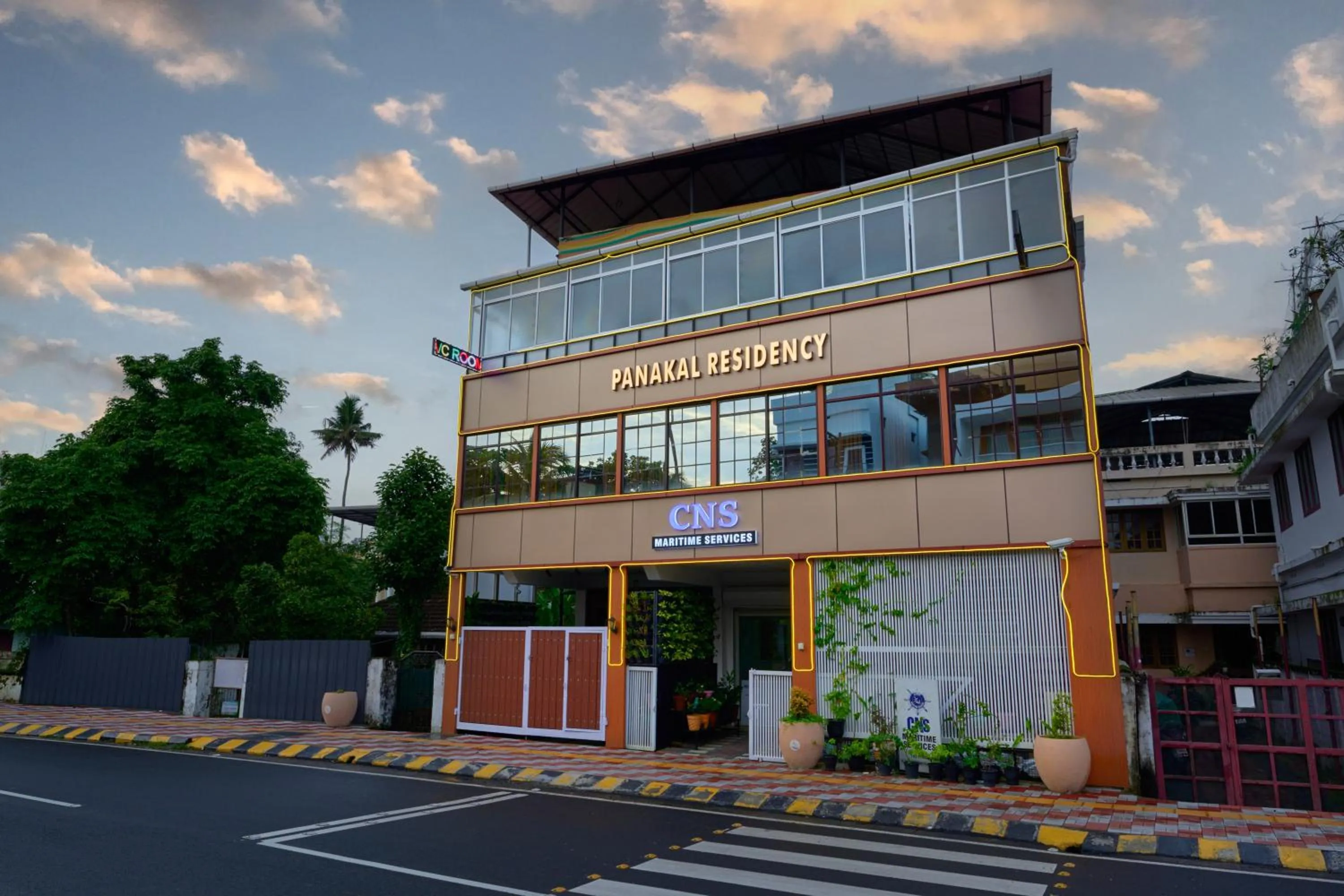 Facade/entrance in Panakal Residency, Fort Kochi