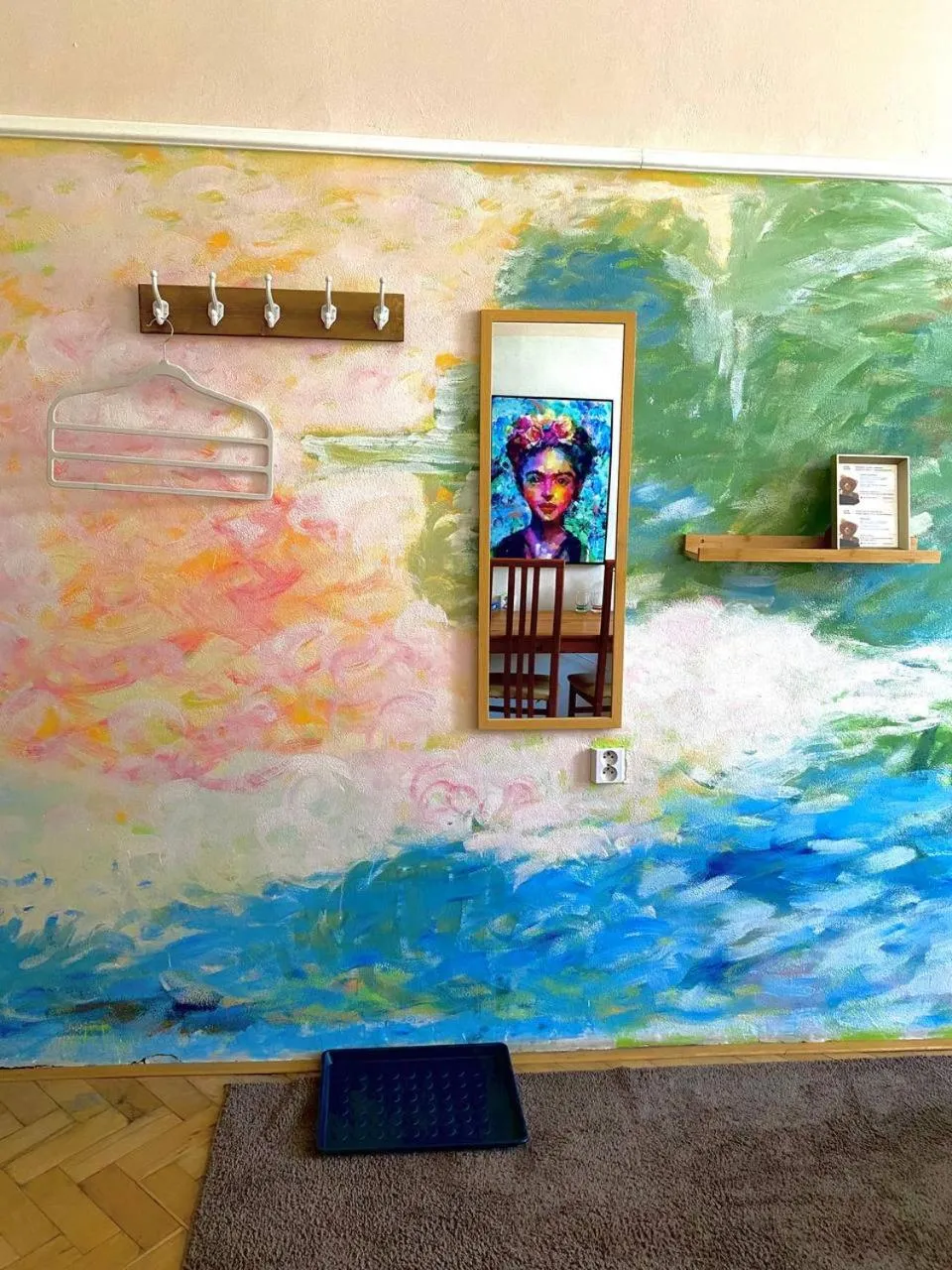 Decorative detail in Hostel Moravia Ostrava