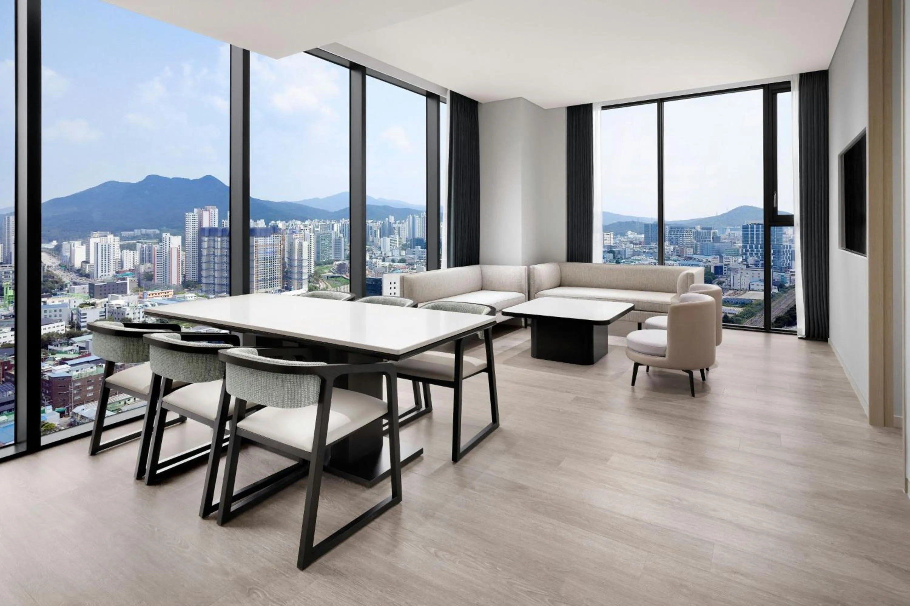 Living room in AC Hotel by Marriott Seoul Geumjeong