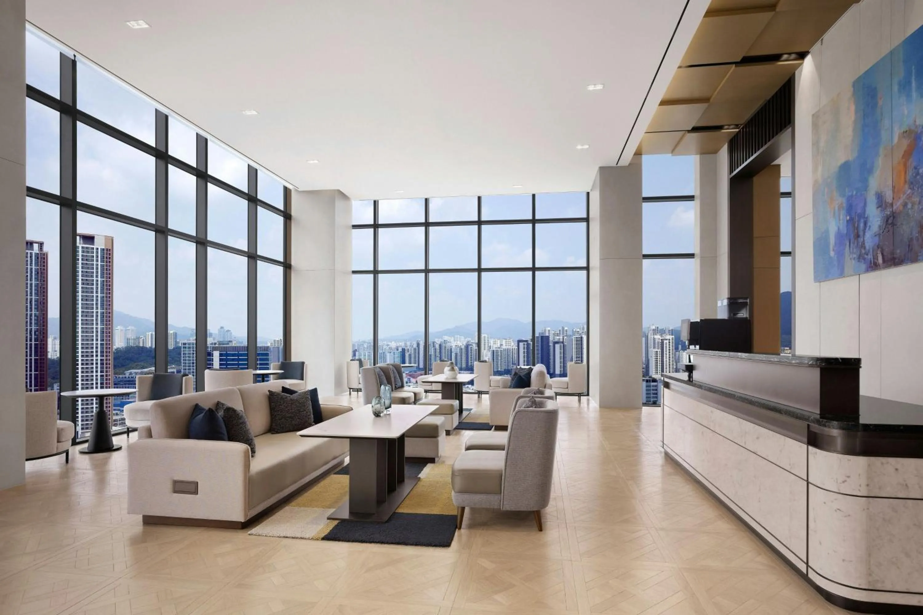 Lobby or reception in AC Hotel by Marriott Seoul Geumjeong