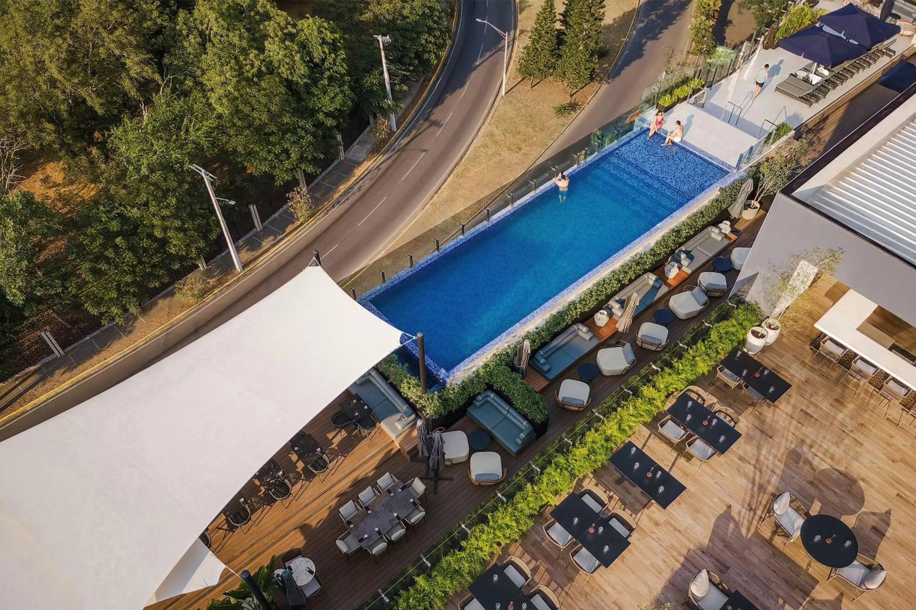 Swimming pool in AC Hotel by Marriott Santiago de los Caballeros