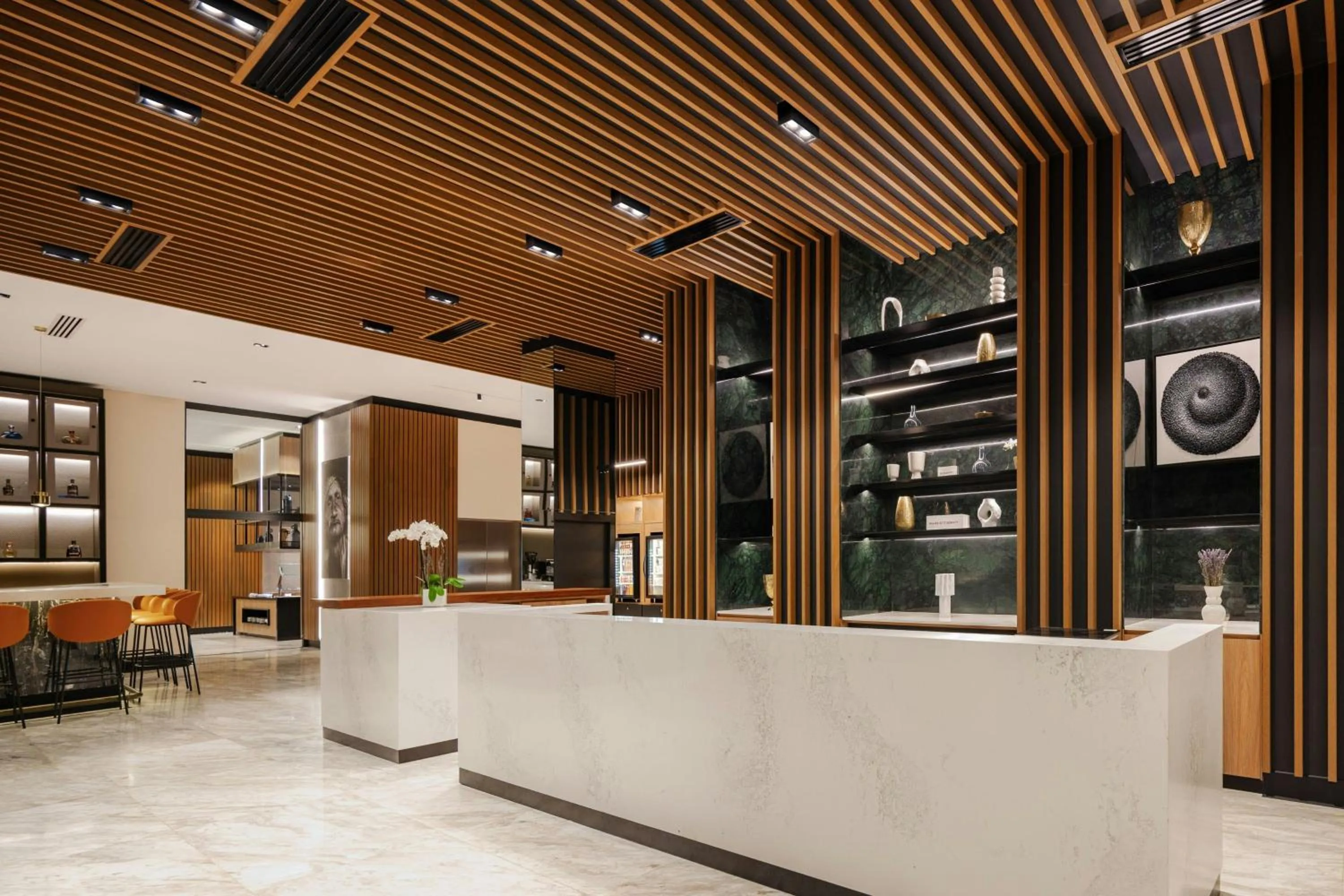 Lobby or reception in AC Hotel by Marriott Santiago de los Caballeros