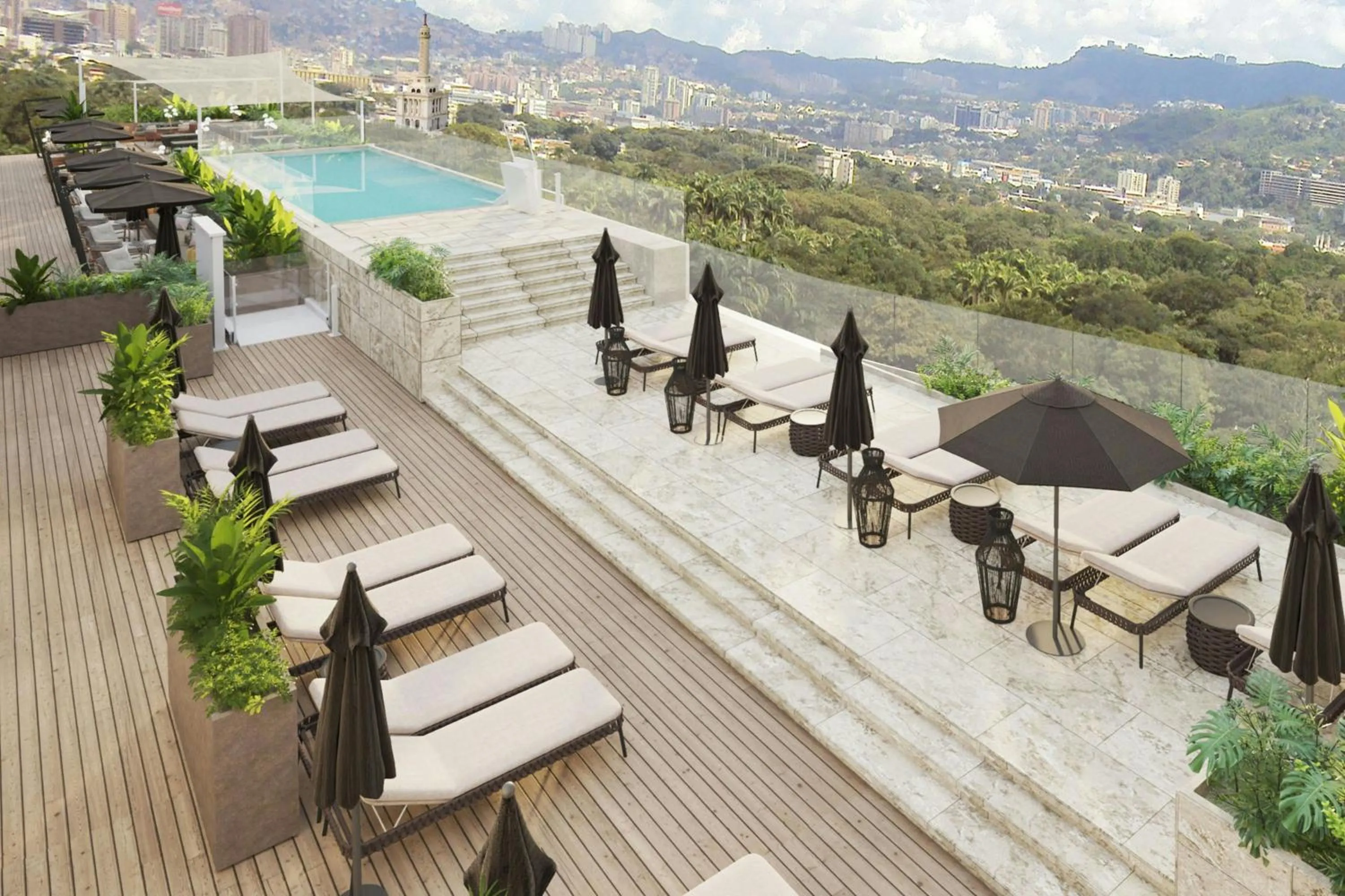 Swimming pool in AC Hotel by Marriott Santiago de los Caballeros