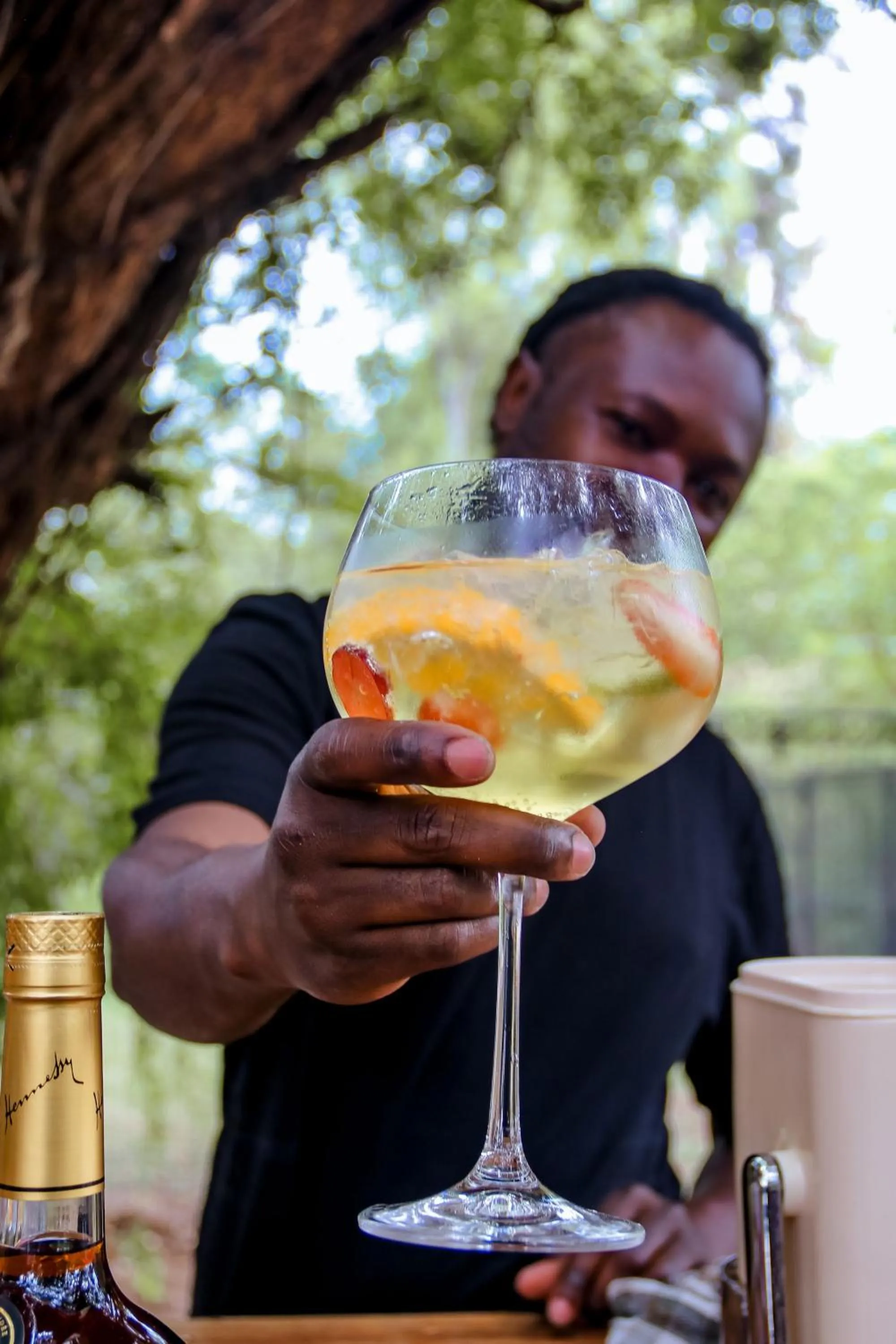 Drinks in Sand River Guest House