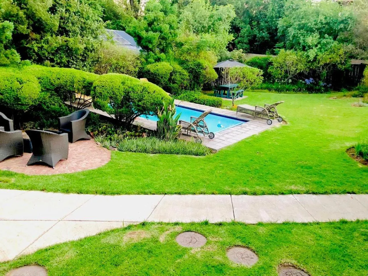 Garden in Sand River Guest House