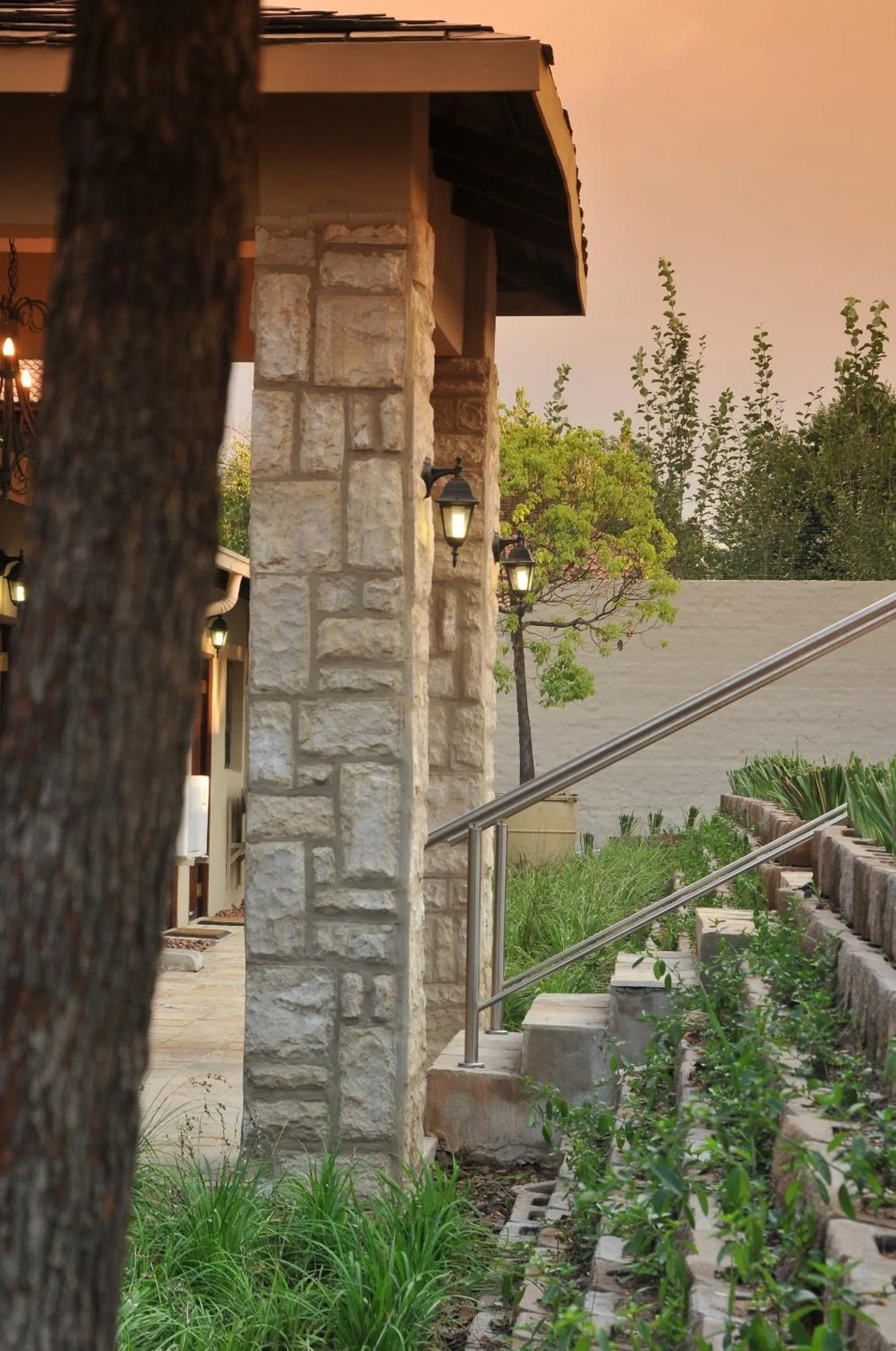 Decorative detail in Sand River Guest House